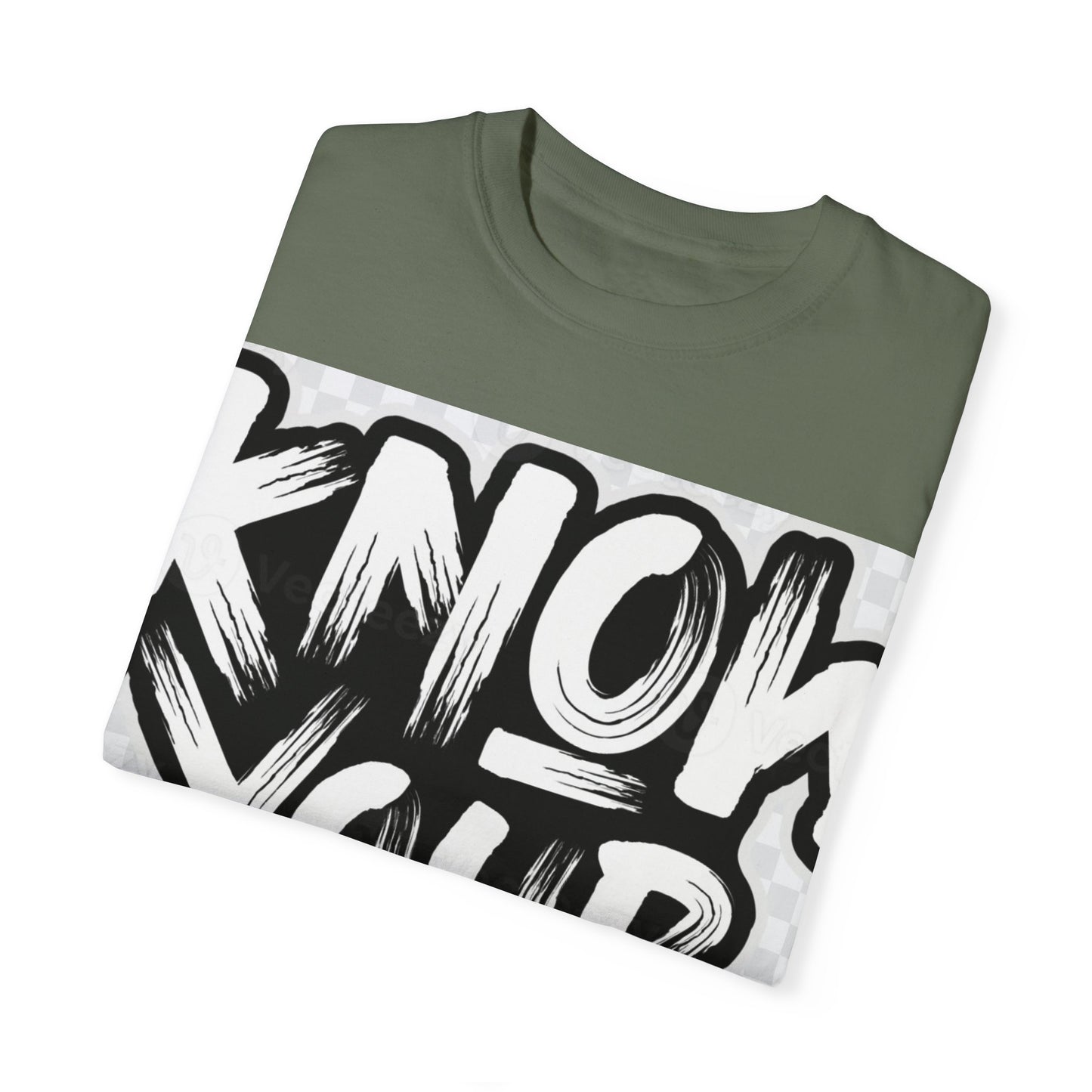 Know Your Worth Unisex Garment-Dyed T-Shirt