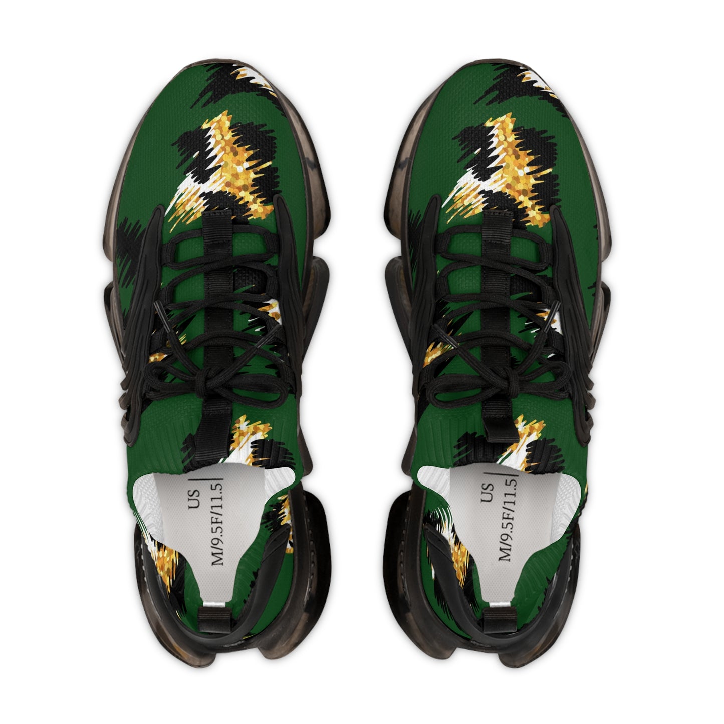 Men's Vibrant Mesh Sneakers with Abstract Print - Comfortable and Stylish Athletic Shoes