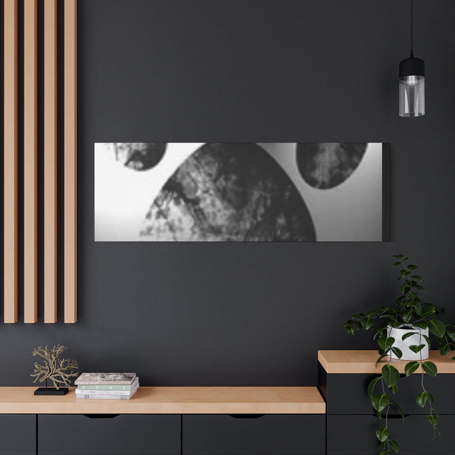 Black Paw Print Canvas Art - Modern Animal Decor for Pet Lovers