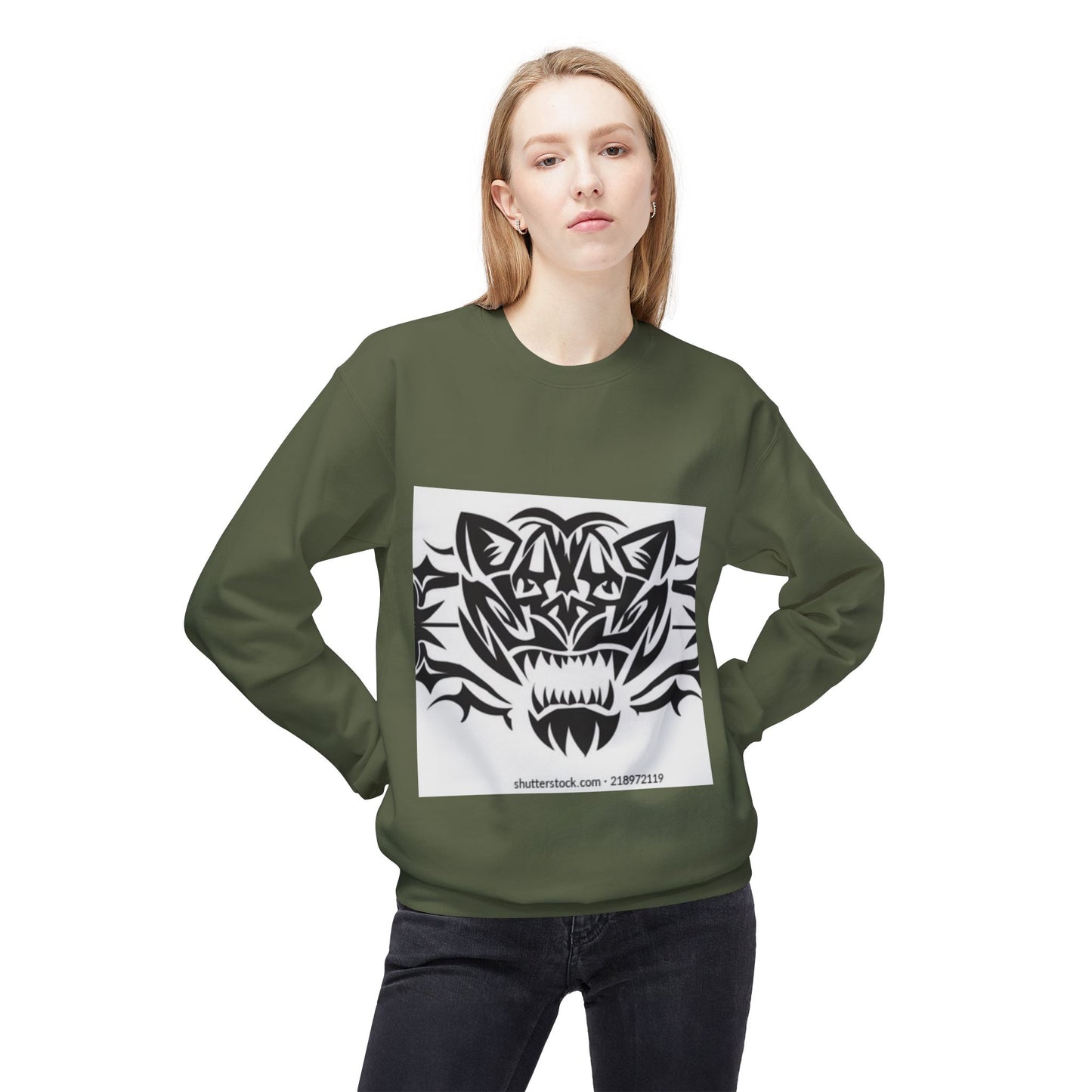Fierce Tiger Graphic Sweatshirt for Nature Lovers