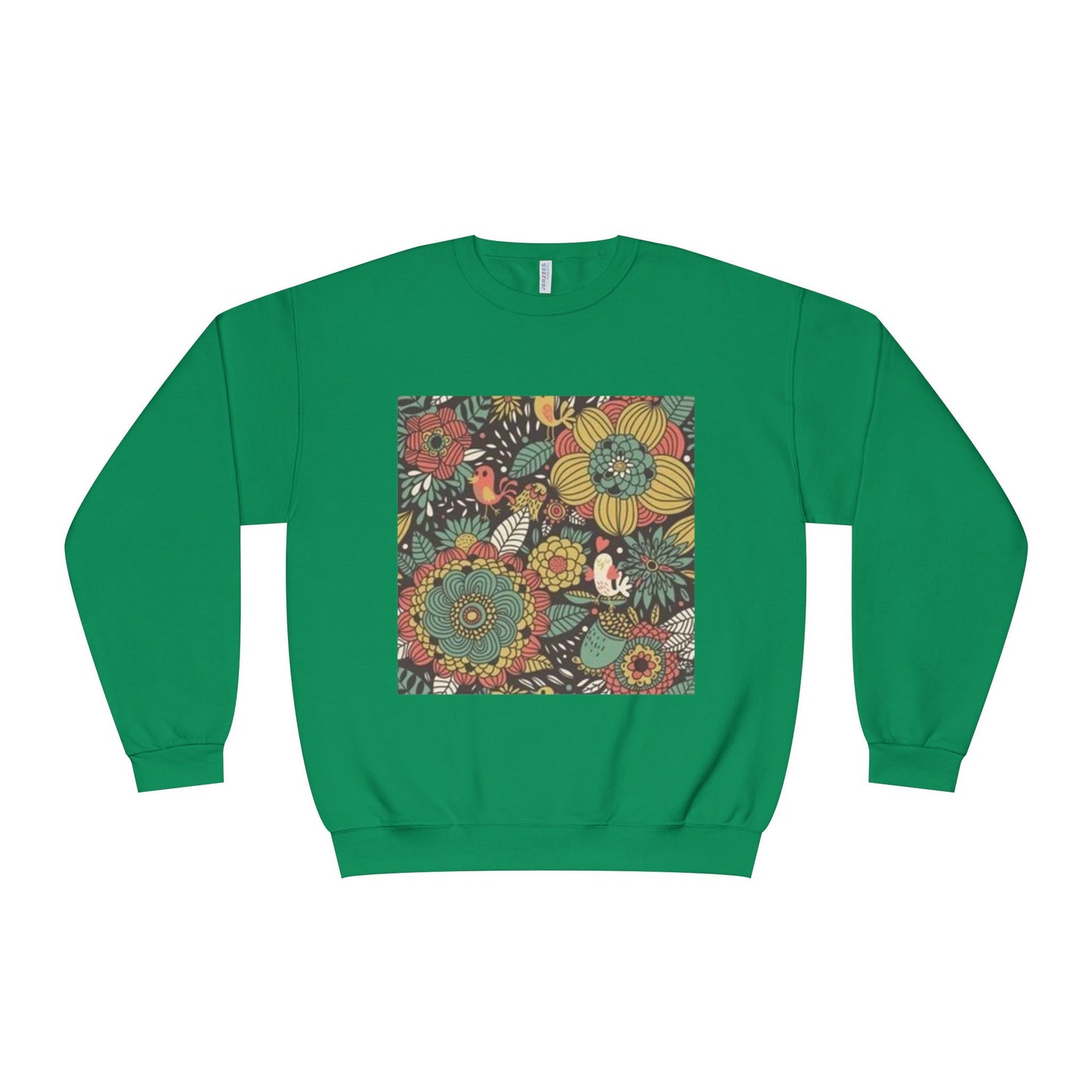 Vibrant Floral Unisex Crewneck Sweatshirt - Cozy Nature-Inspired Apparel