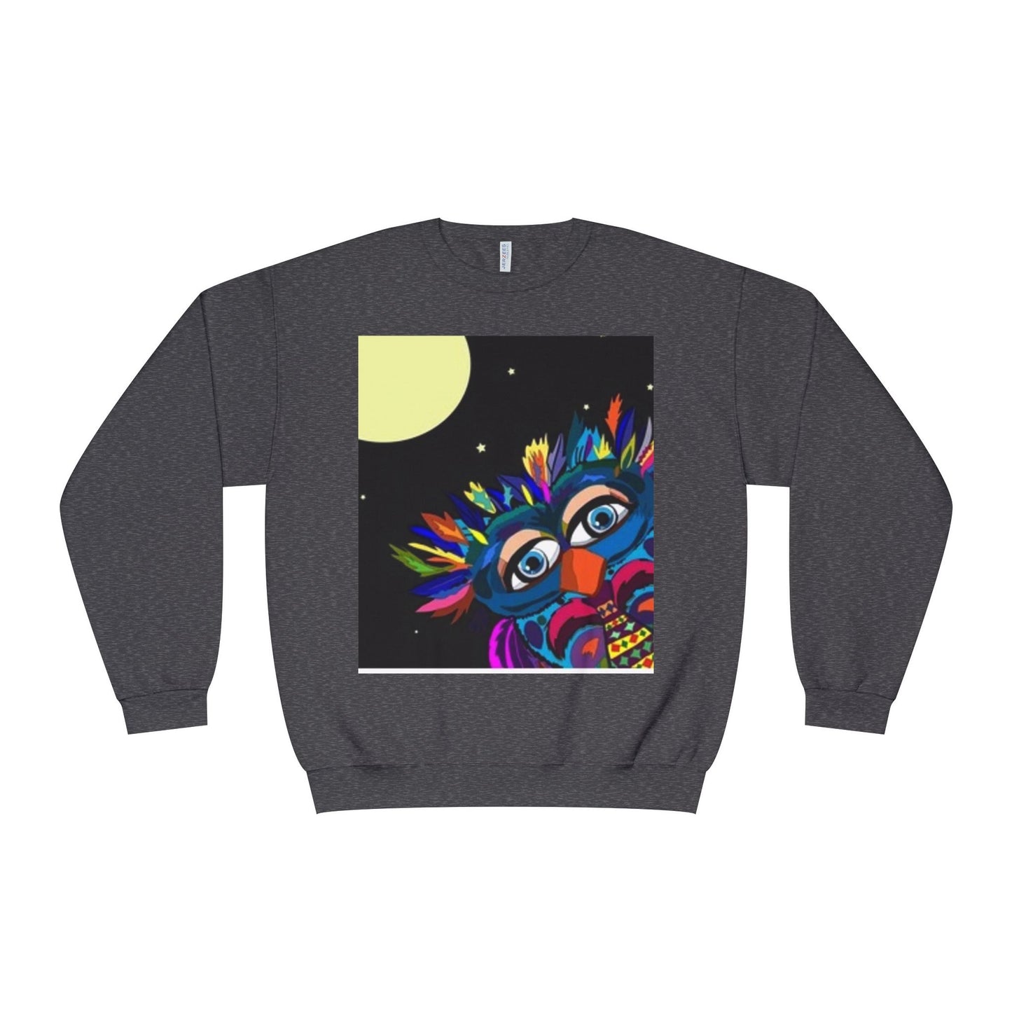 Colorful Night Owl Crewneck Sweatshirt - Unisex NuBlend® Sweatshirt