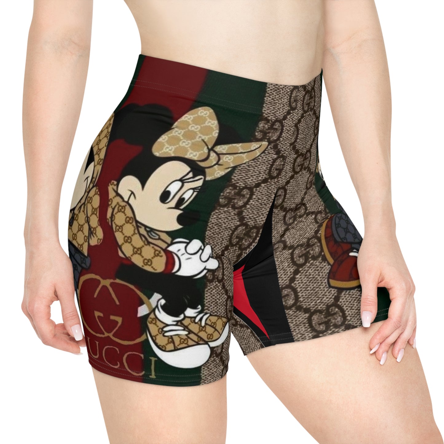 Stylish Women's Biker Shorts with Disney Character Design