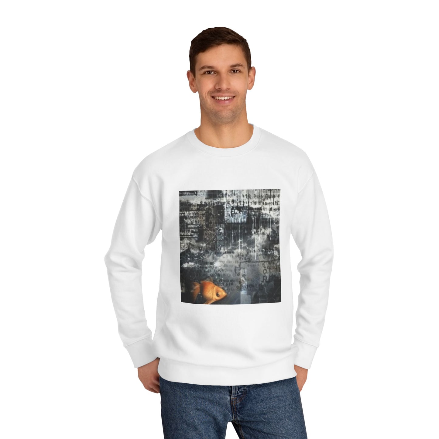 Roaring Lion Unisex Crew Sweatshirt - Bold Art for Animal Lovers
