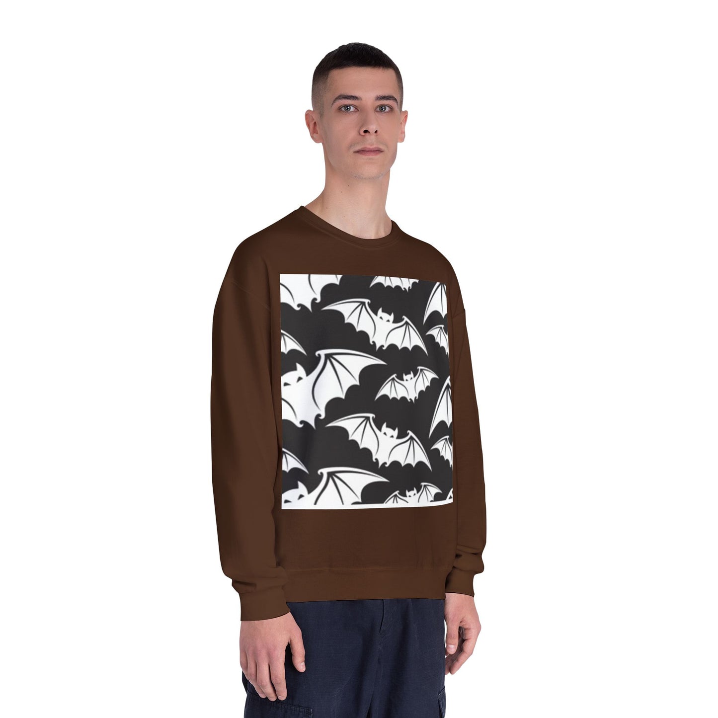 Bats in Flight Unisex Crewneck Sweatshirt - Cozy Halloween Spirit