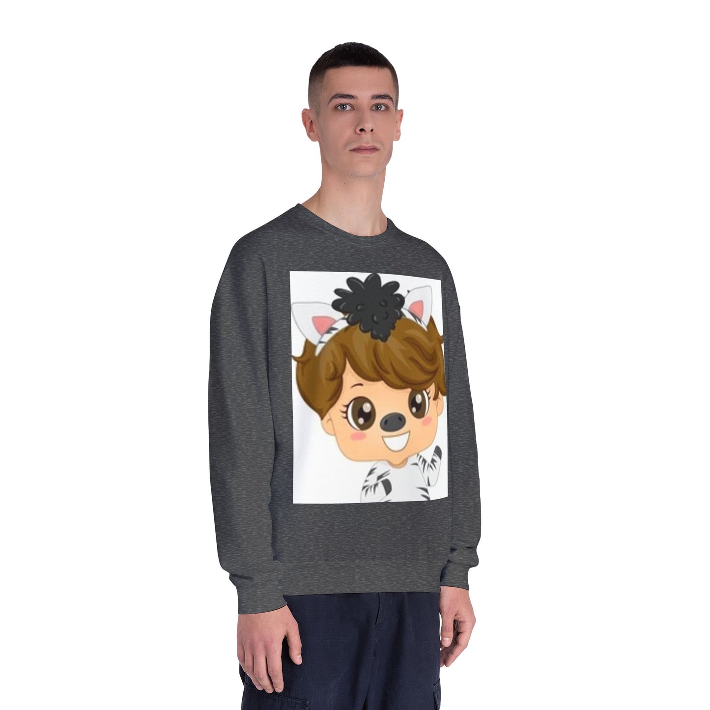 Cute Cartoon Animal Crewneck Sweatshirt for Kids