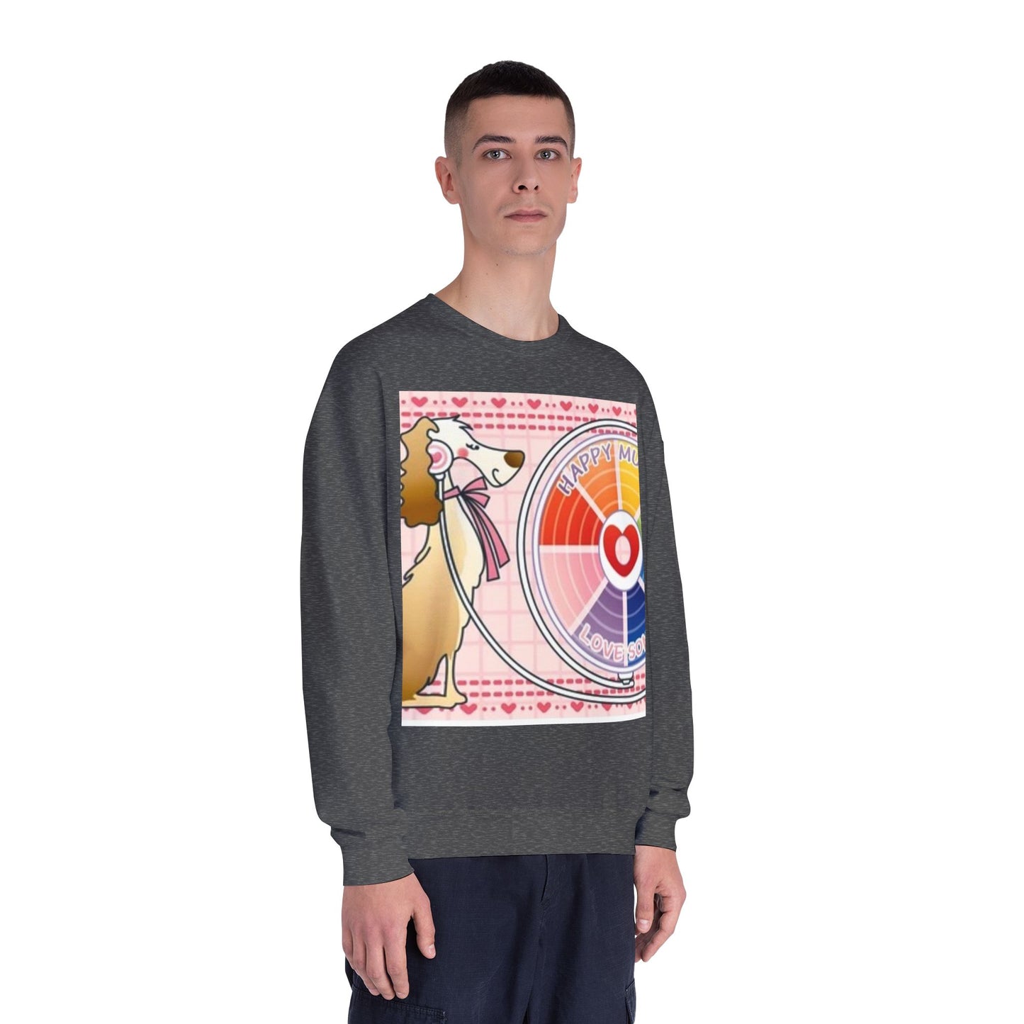 Happy Mood Love Sound Unisex Crewneck Sweatshirt