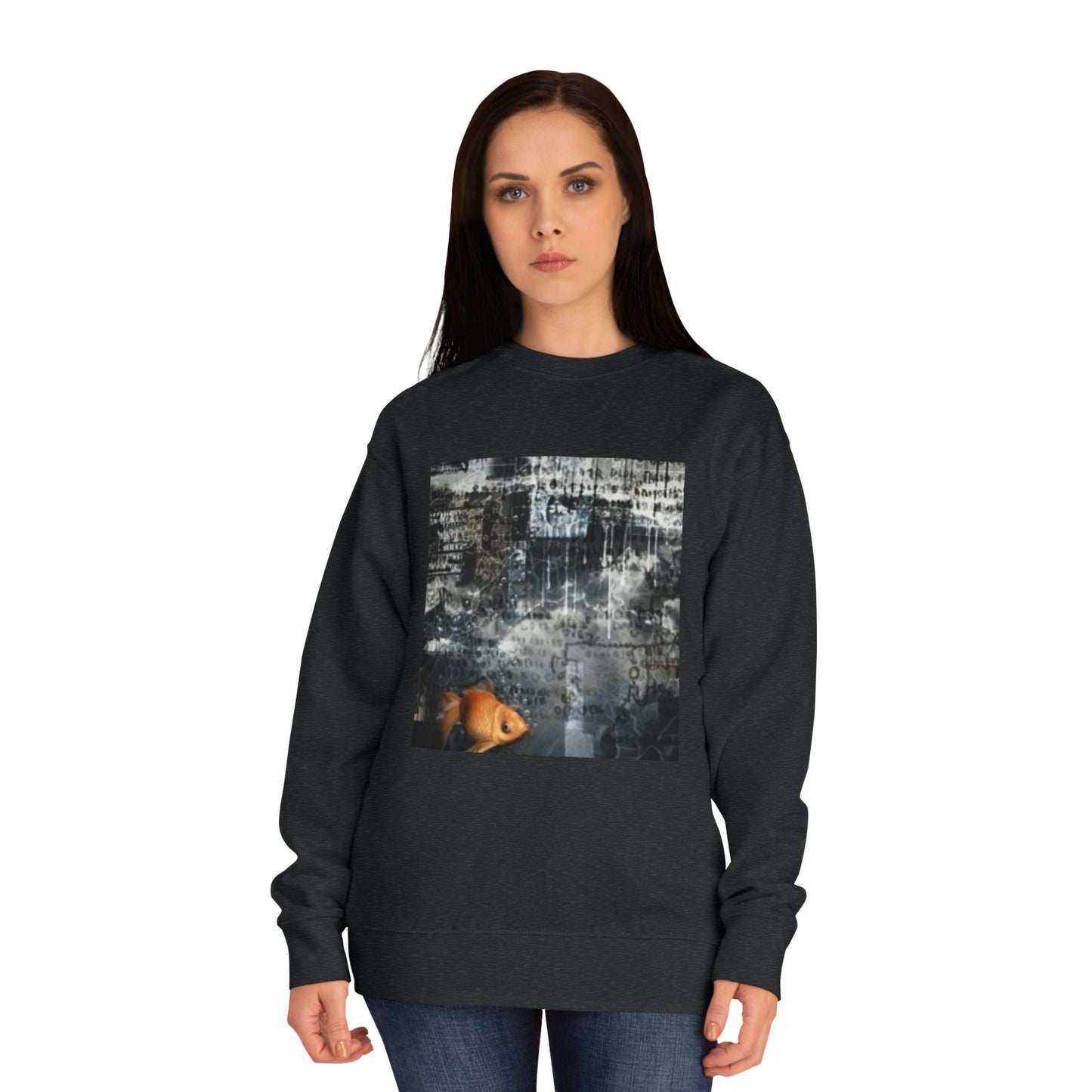 Roaring Lion Unisex Crew Sweatshirt - Bold Art for Animal Lovers