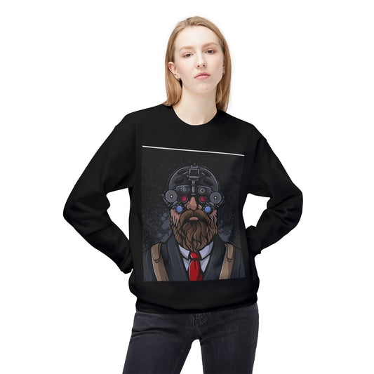 Bearded Tech Enthusiast Crewneck Sweatshirt