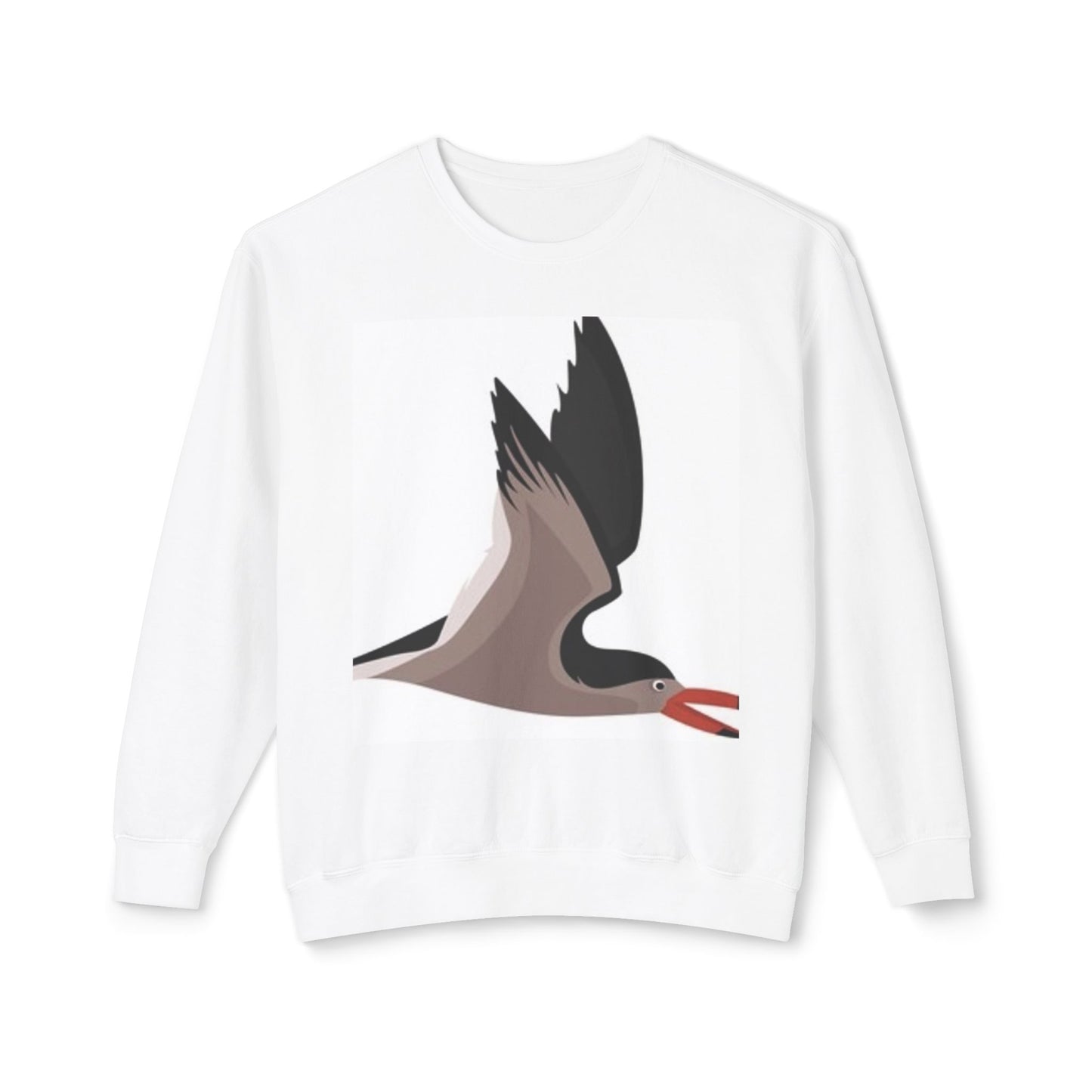 Unisex Sweater with Bird Graphic - Lightweight Crewneck Sweatshirt for Nature Lovers