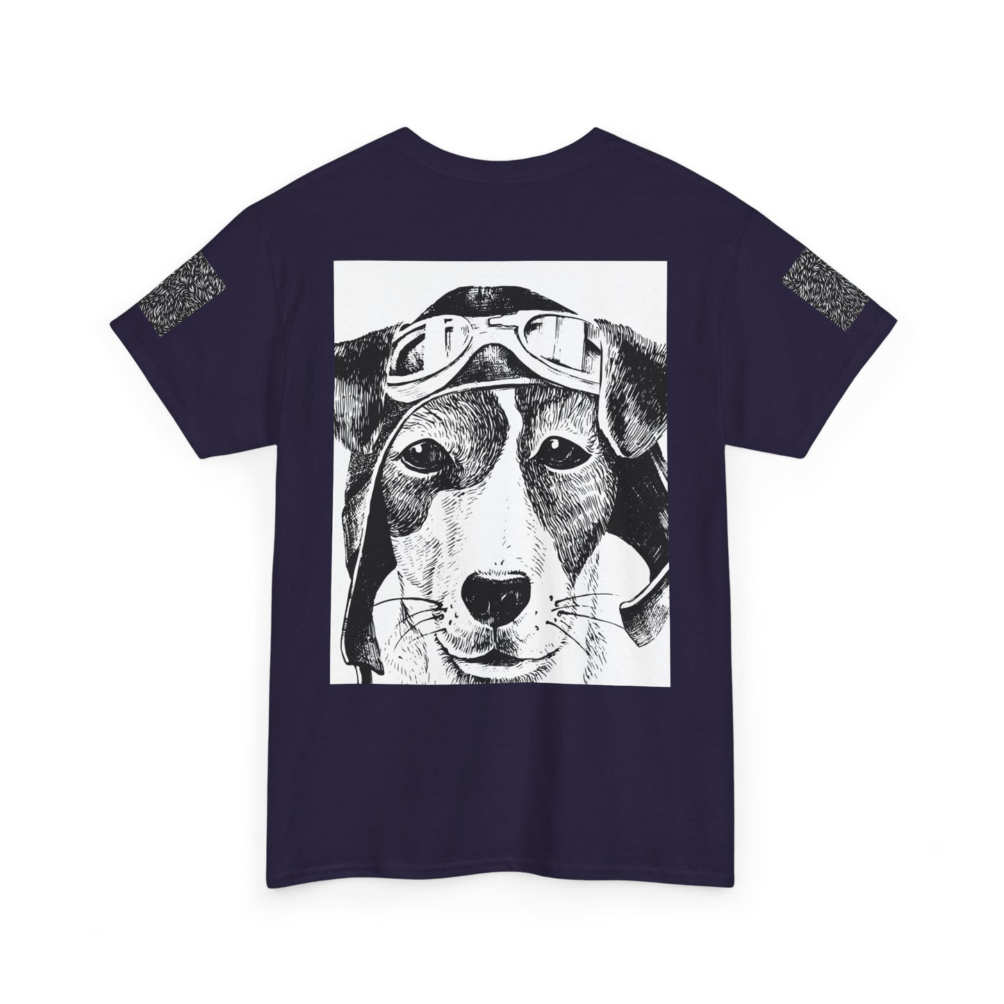 Vintage Aviator Dog Unisex Heavy Cotton Tee