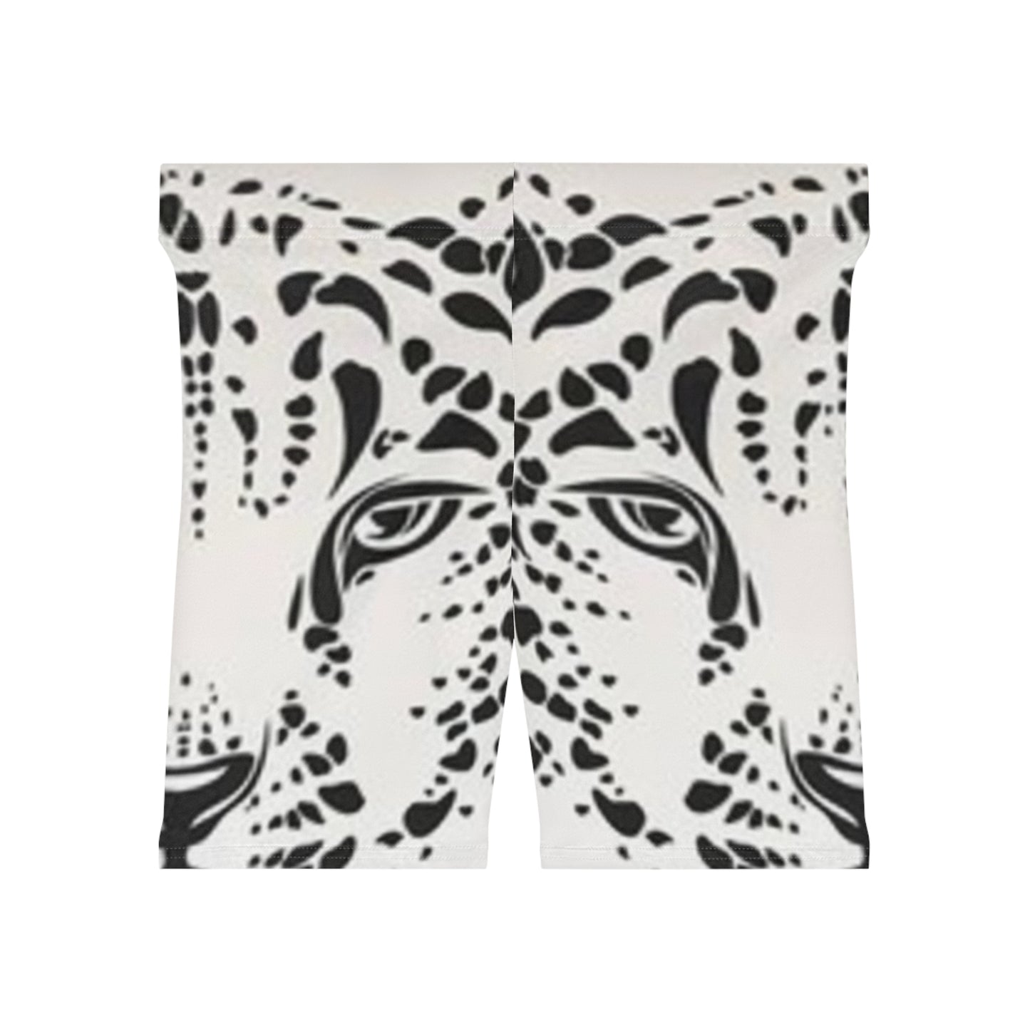 Women's Leopard Print Biker Shorts - Trendy Activewear for Fitness & Leisure
