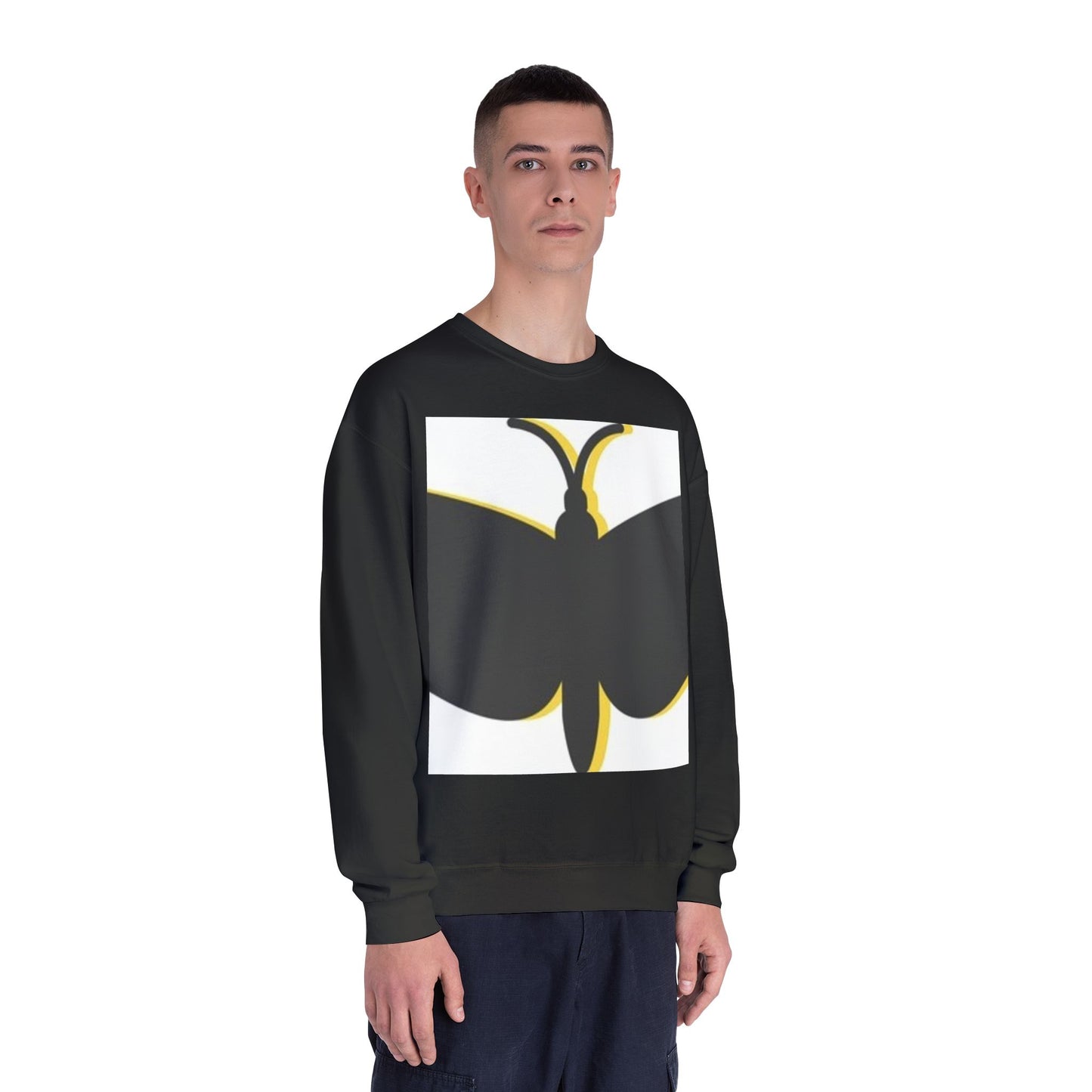 Butterfly Emblem Unisex Sweatshirt - Cozy Style for Nature Lovers
