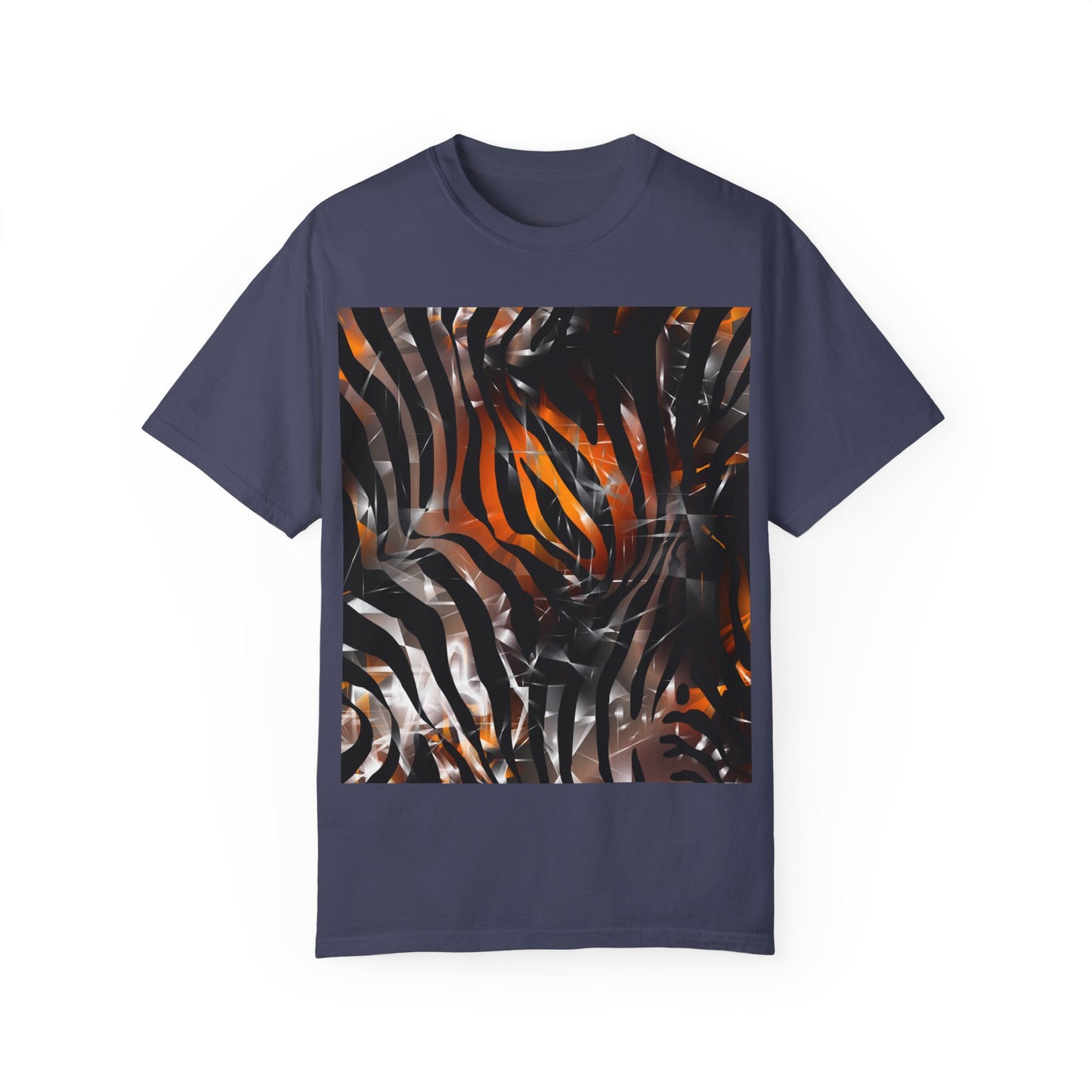 Vibrant Jungle Print Unisex Garment-Dyed T-Shirt