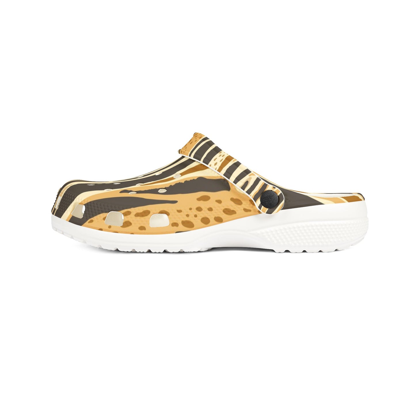 Trendy EVA Foam Clogs with Bold Animal Print - Comfortable and Stylish Footwear
