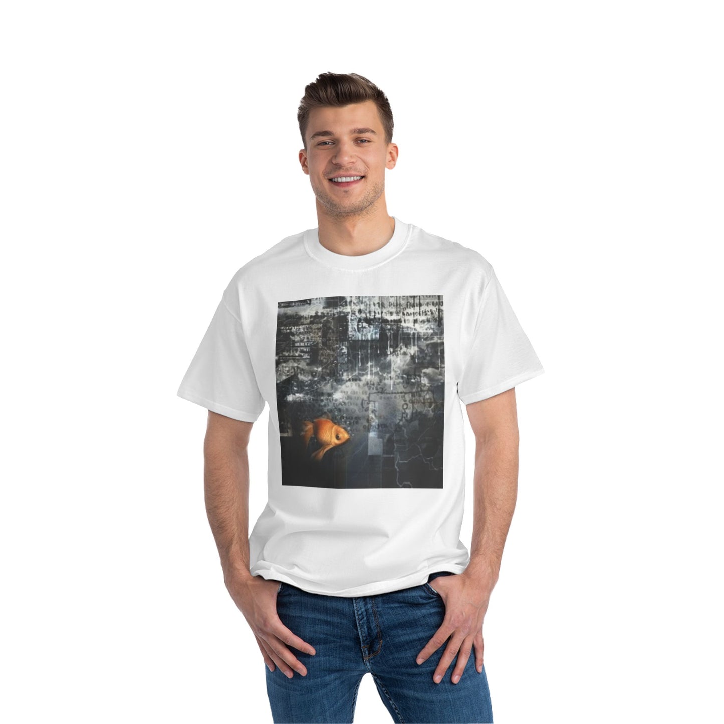 Artistic Goldfish Short-Sleeve T-Shirt for Creative Souls