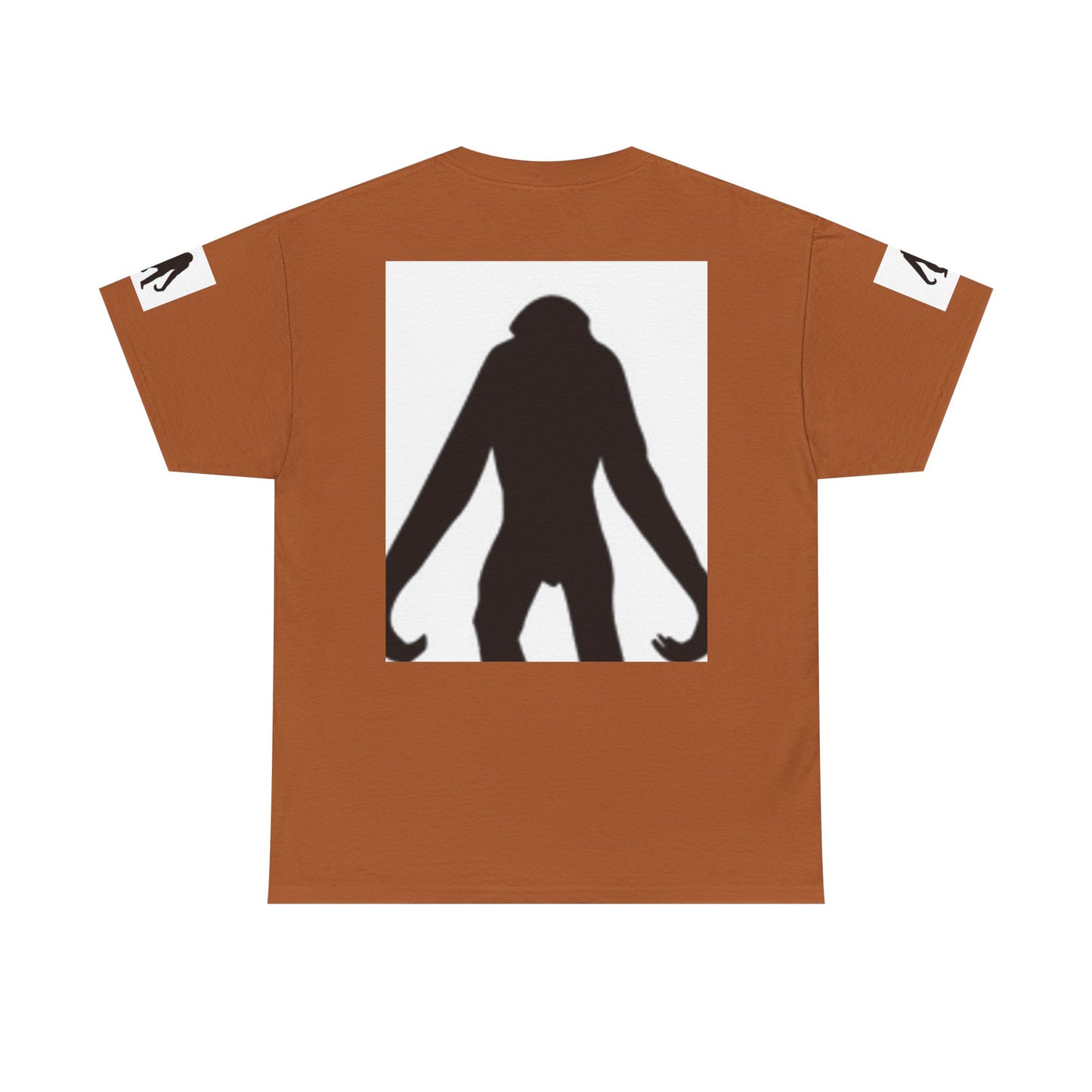 Unisex Heavy Cotton Tee - Bold Monkey Silhouette Tee for Animal Lovers