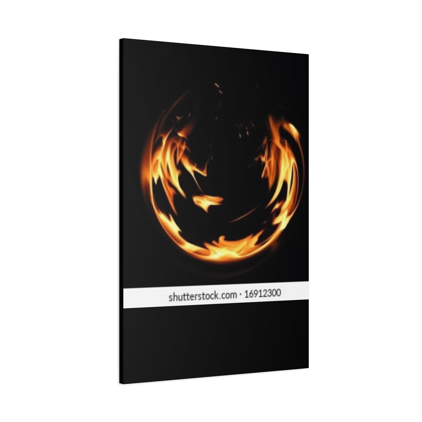 Fire Swirl Matte Canvas Art - Stretched 1.25" Gallery Wrap