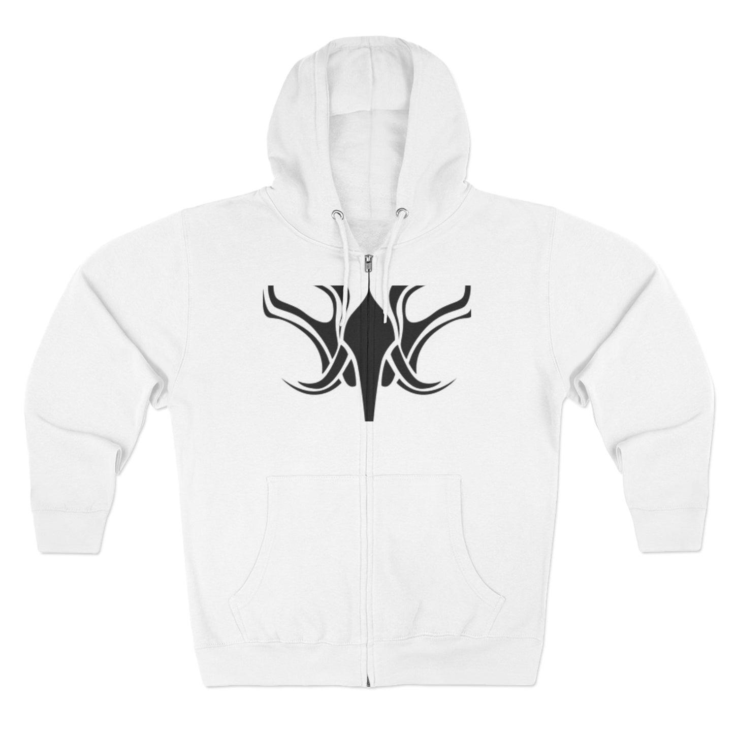 Tribal Design Unisex Zip Hoodie - Stylish & Versatile Outdoor Wear