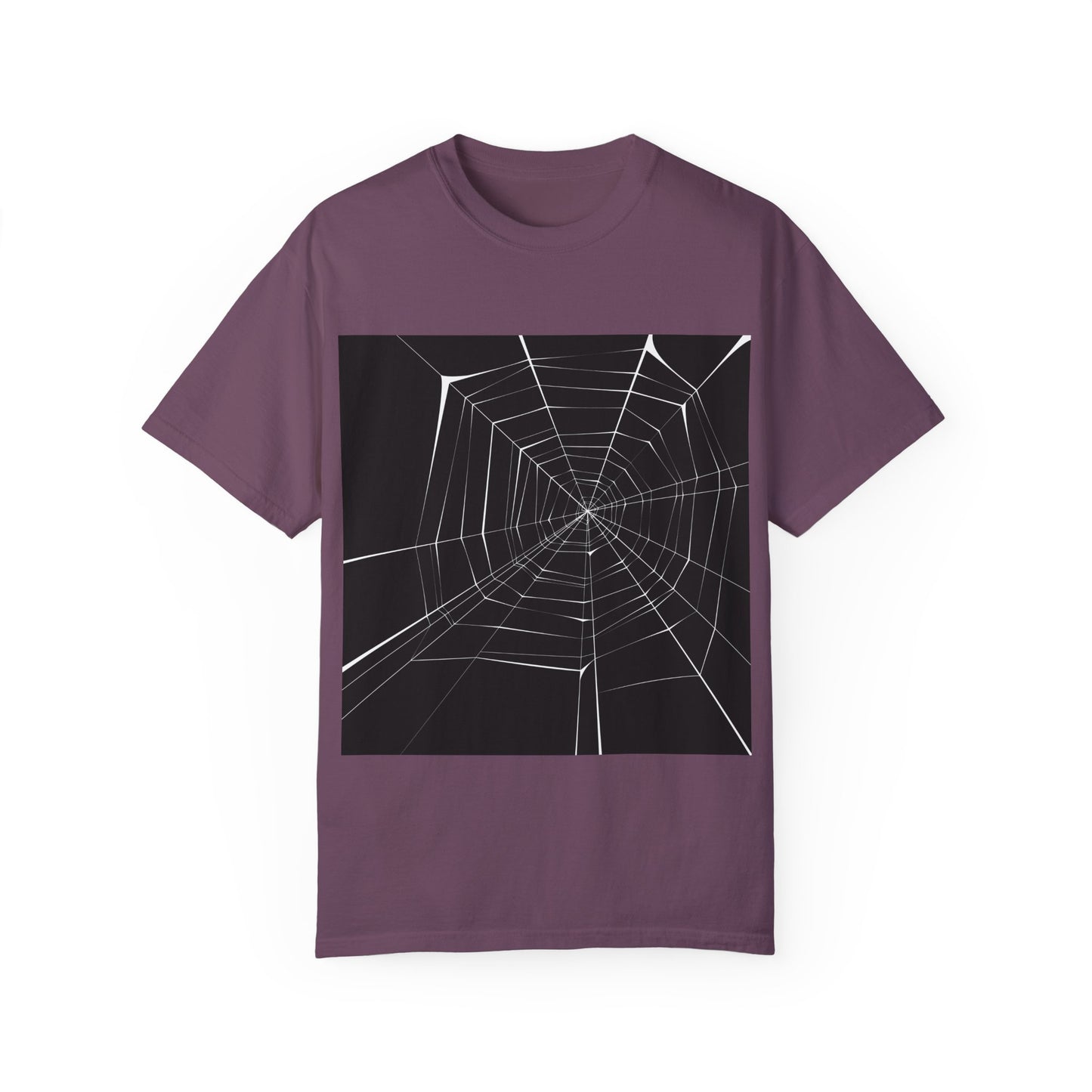 Spooky Spider Web Unisex Garment-Dyed T-Shirt