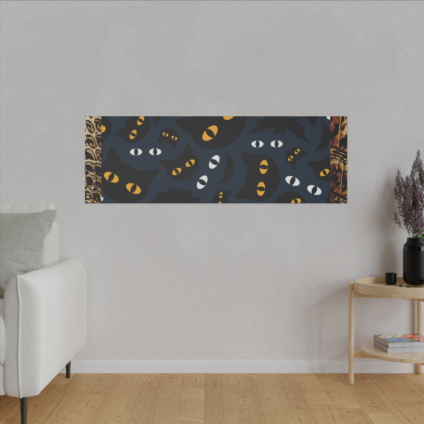 Day of the Dead Pet Canvas Art - Colorful Cat and Dog Wall Decor