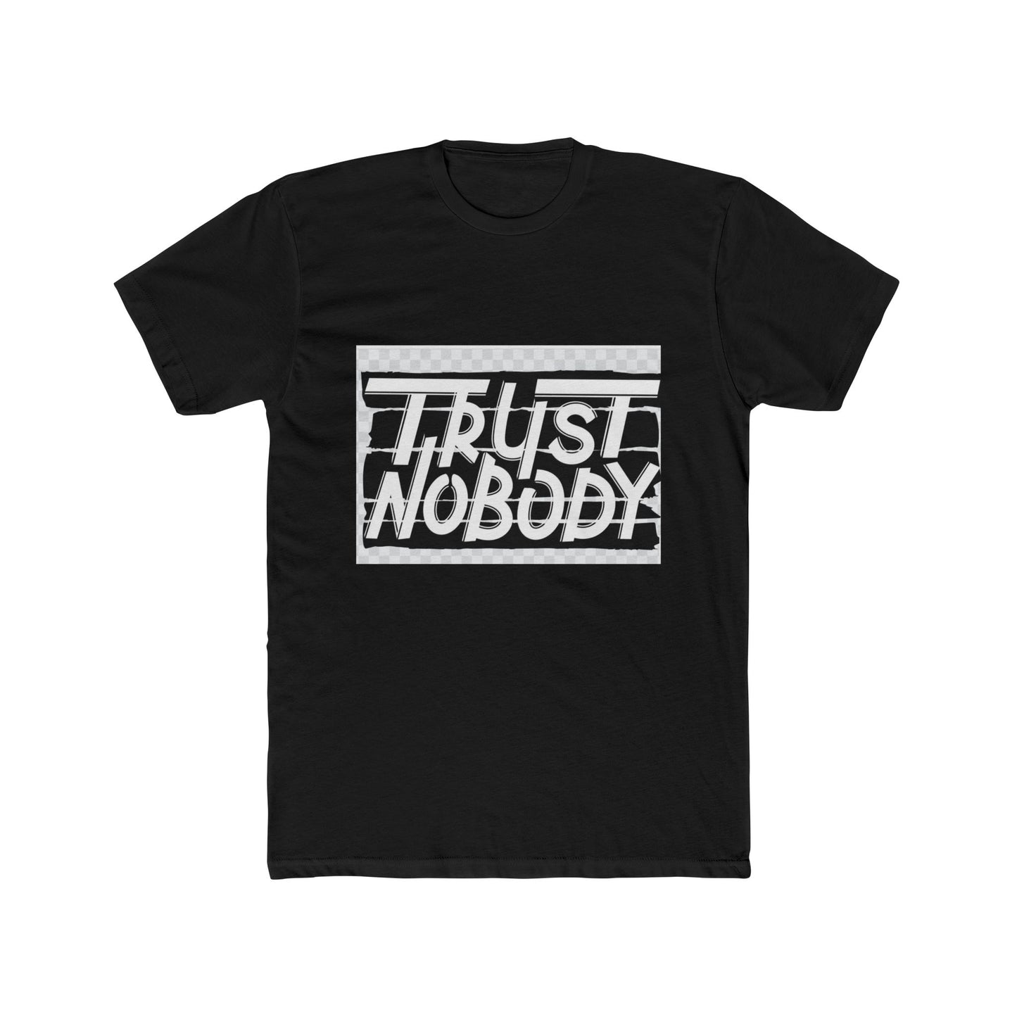 Trust Nobody Unisex Cotton Crew Tee - Trendy Graphic T-Shirt for Casual Style