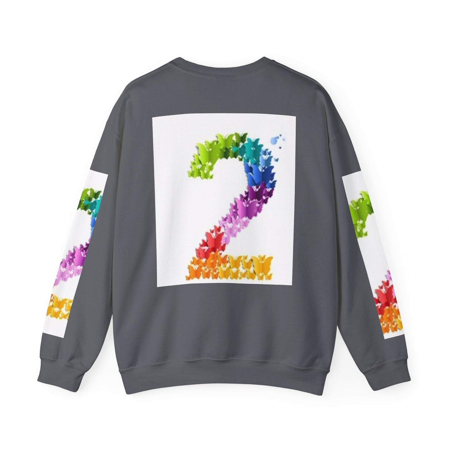 Colorful Floral Number 2 Sweatshirt for Celebrations