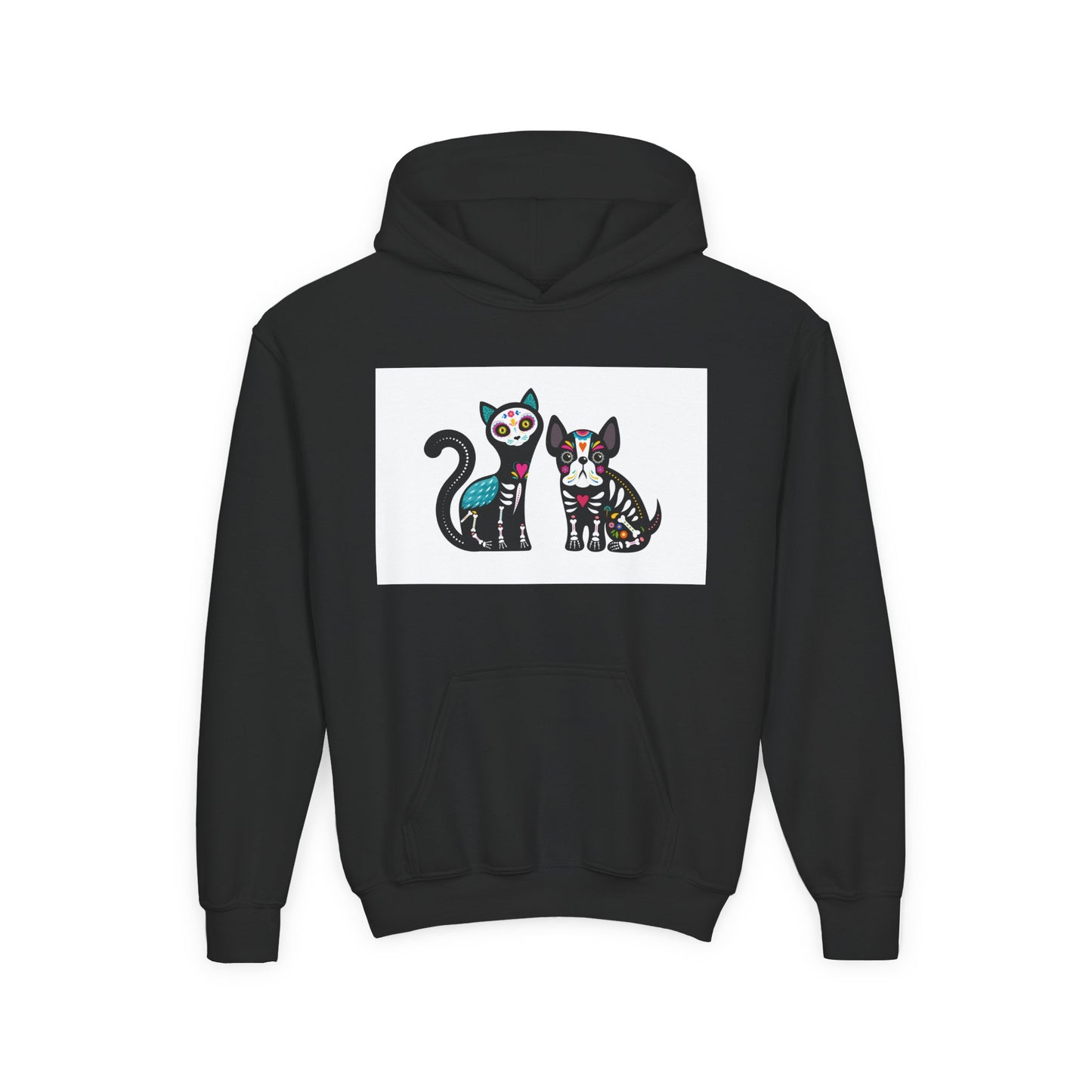 Fun Dino & Nature Youth Hoodie - Colorful Kids Sweatshirt