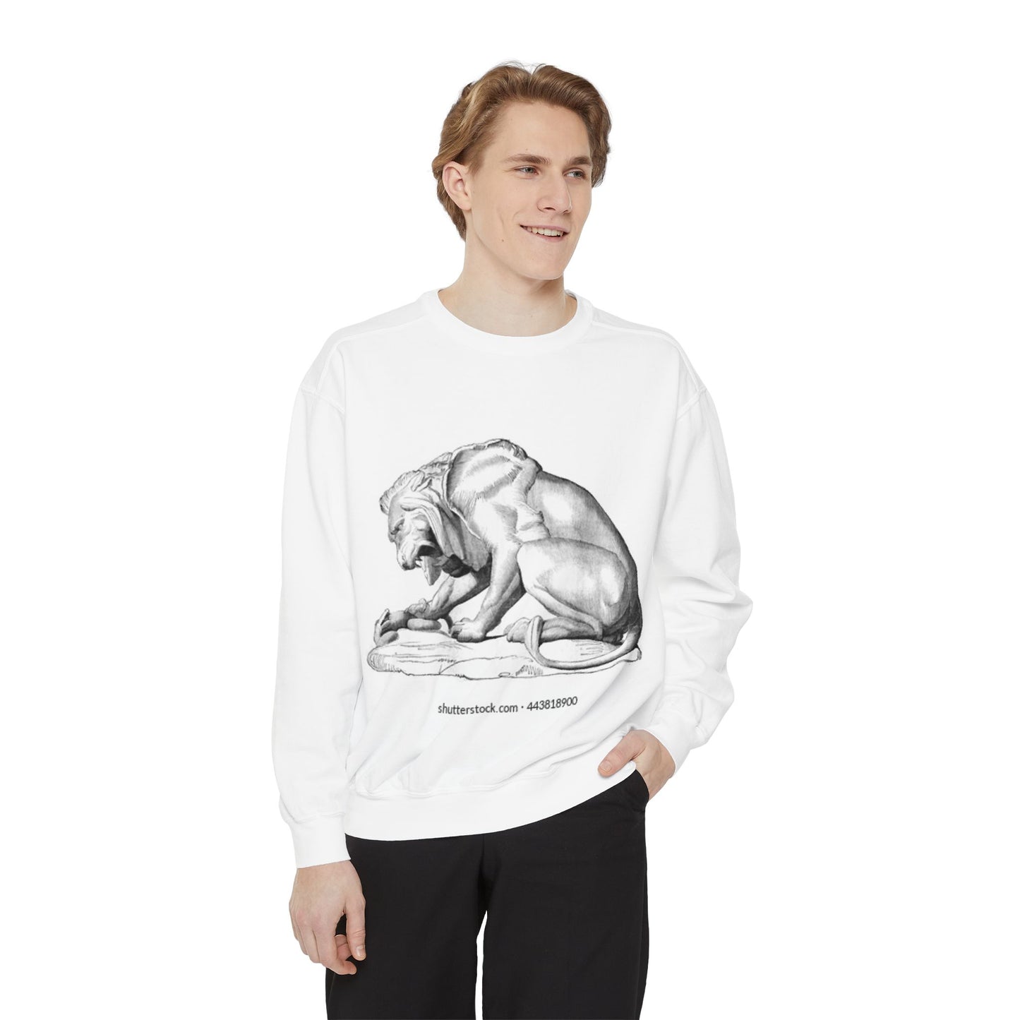 Artistic Lion Graphic Unisex Sweatshirt - Cozy & Stylish
