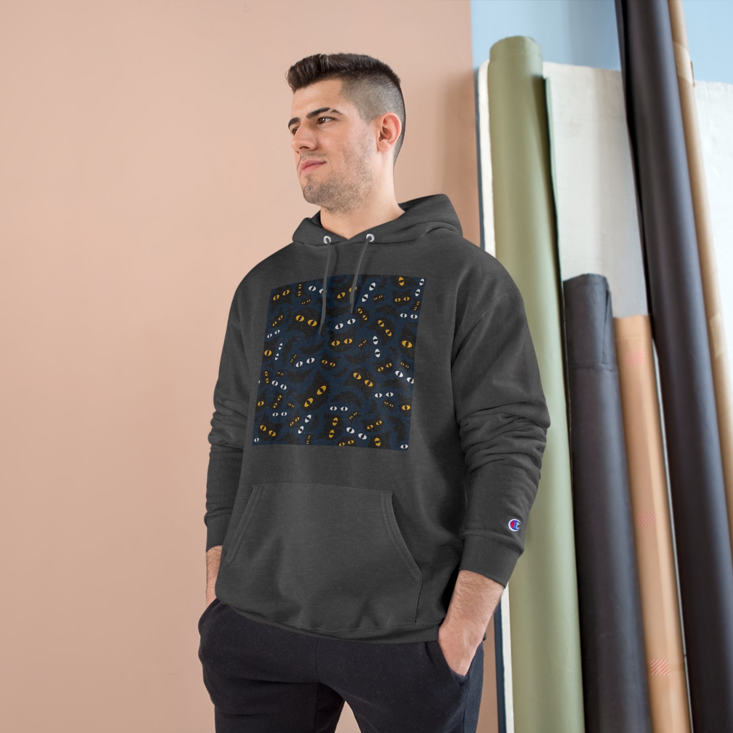 Cozy Cat-Themed Champion Hoodie for Cat Lovers