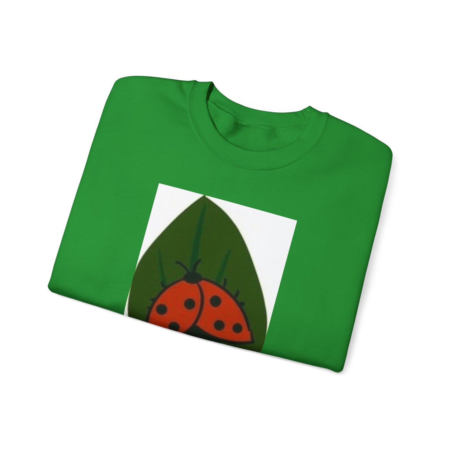 Ladybug Leaf Unisex Crewneck Sweatshirt - Cozy & Eco-Friendly