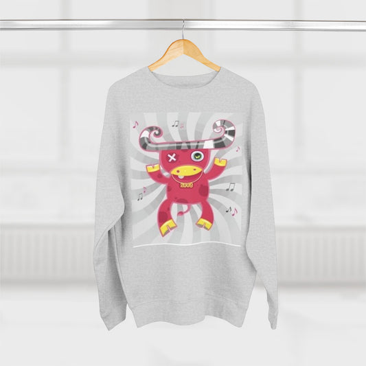 Fun Graphic Unisex Crewneck Sweatshirt - Playful Music Theme