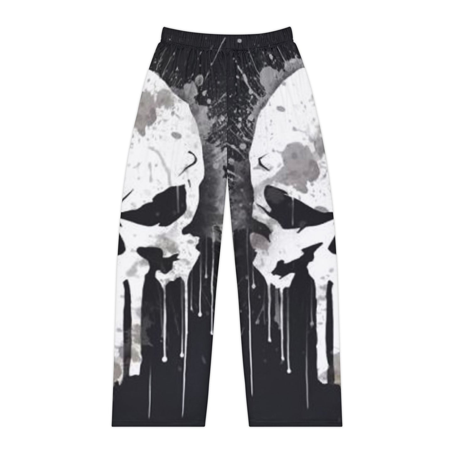 Edgy Skull Print Women's Pajama Pants - Comfortable Loungewear for Sleep and Relaxation