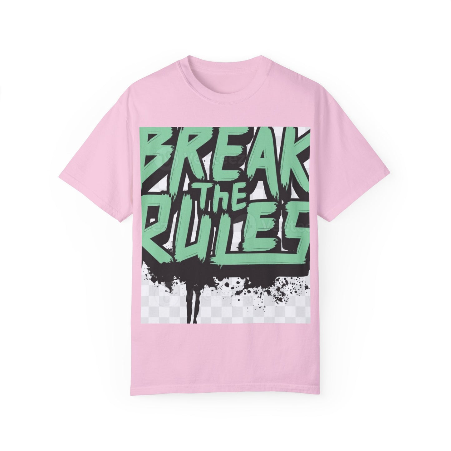 Unisex Garment-Dyed T-shirt - "Break the Rules" Graphic Tee for Creative Spirits