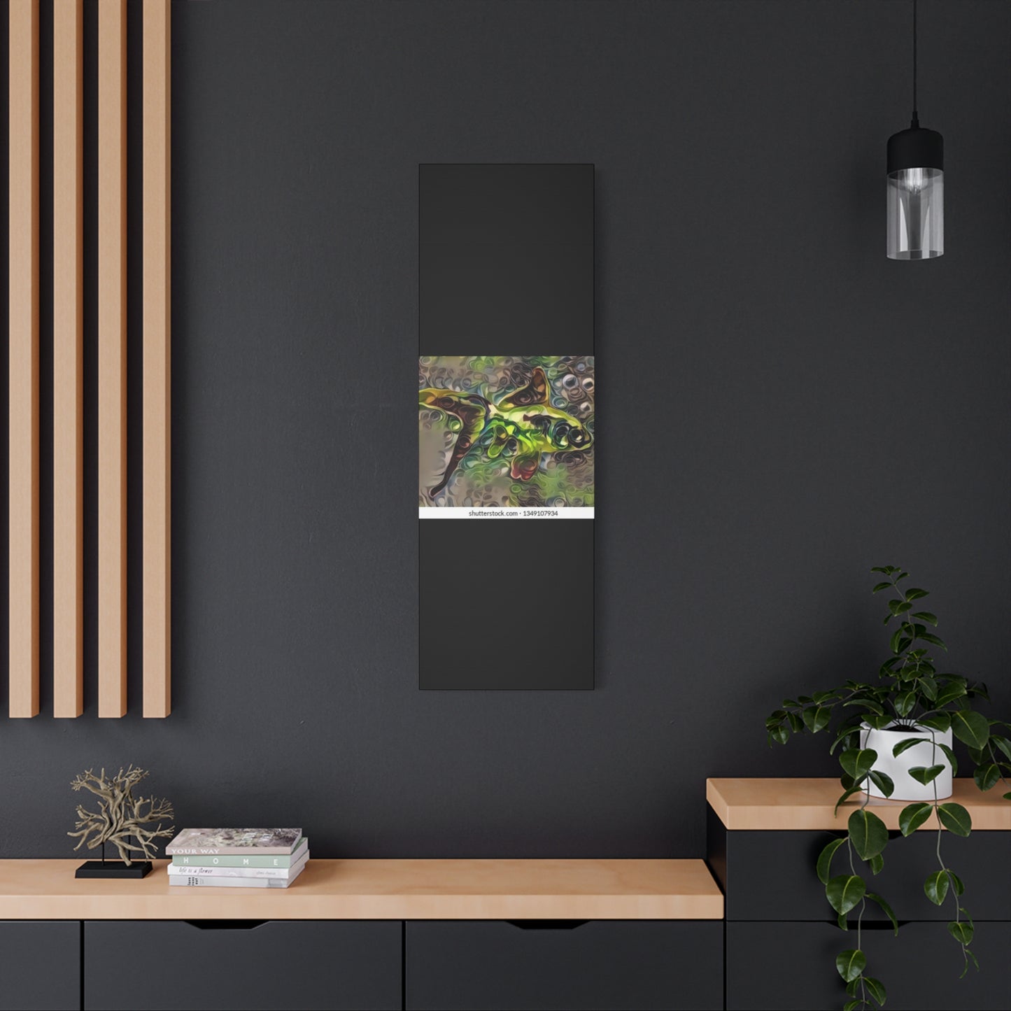 Abstract Nature Canvas Art - Stretched Matte Wall Decor