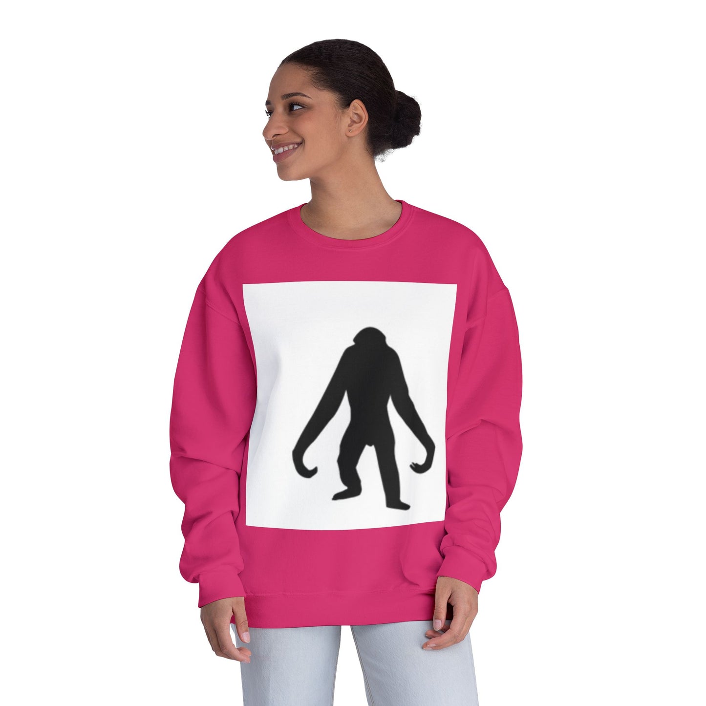 Sasquatch Silhouette Unisex Crewneck Sweatshirt - Cozy & Fun