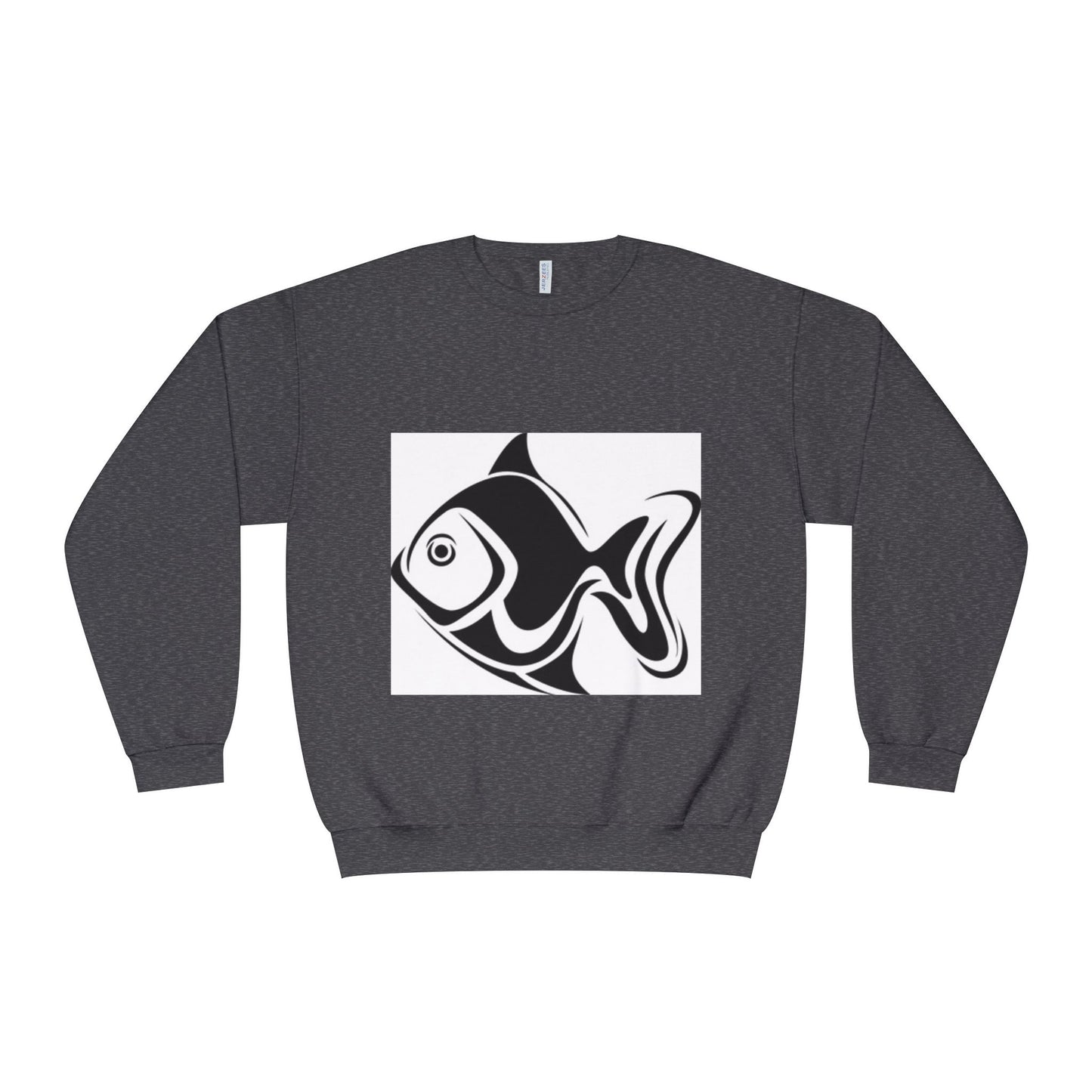 Cute Fish Design Unisex Crewneck Sweatshirt | Cozy Gift for Animal Lovers