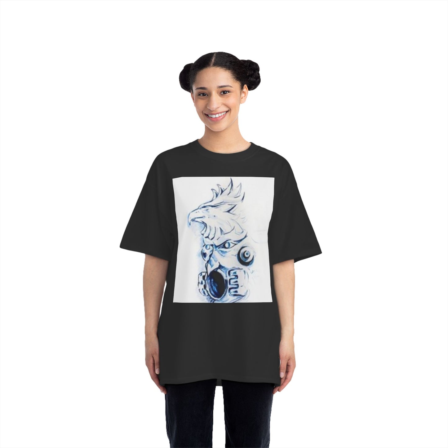 Unique Graphic Tee Featuring Bold Character Design for Art Lovers