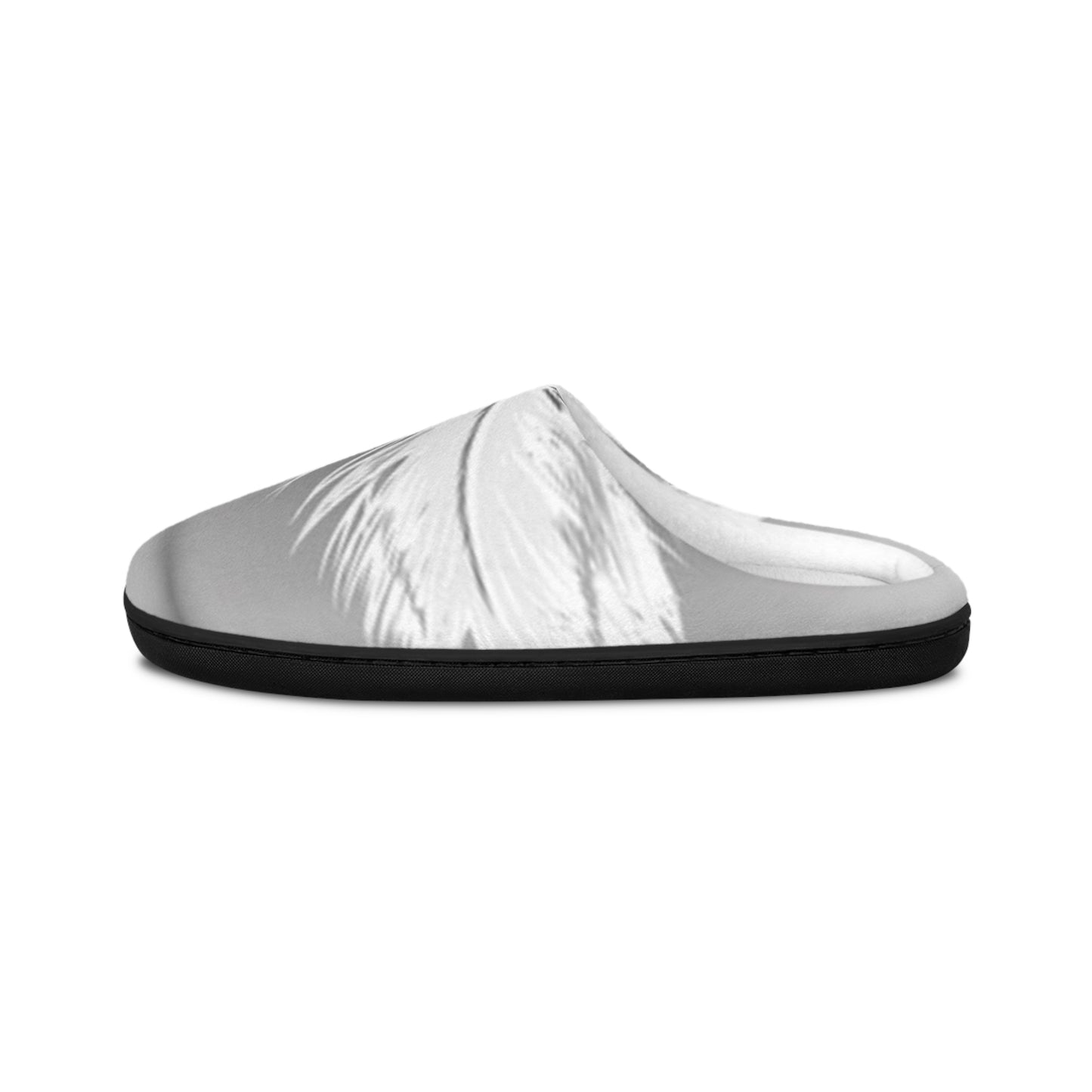 Men's Cozy Indoor Slippers with Elegant Feather Design