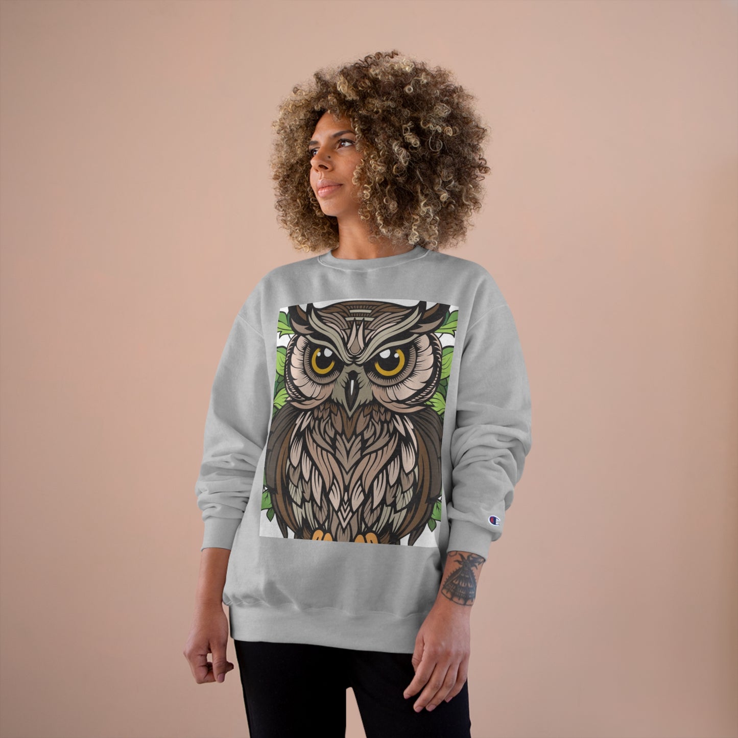 Champion Owl Sweatshirt - Cozy Unisex Sweater Perfect for Nature Lovers