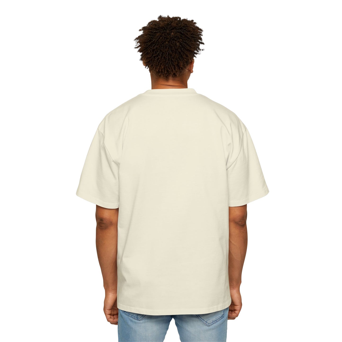 Whimsical Rabbit Oversized Tee for Men - Fantasy Art Shirt