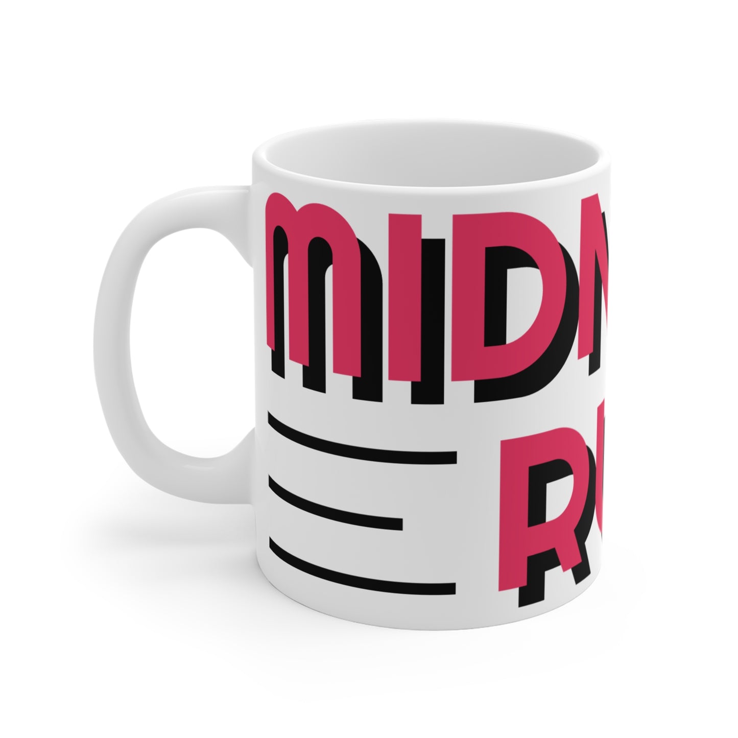 Bold Midnight Run 11oz Coffee Mug - Perfect for Night Owls and Runners