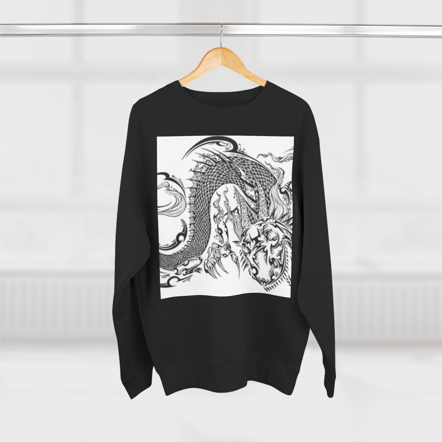 Dragon Art Unisex Crewneck Sweatshirt - Bold Tattoo Design