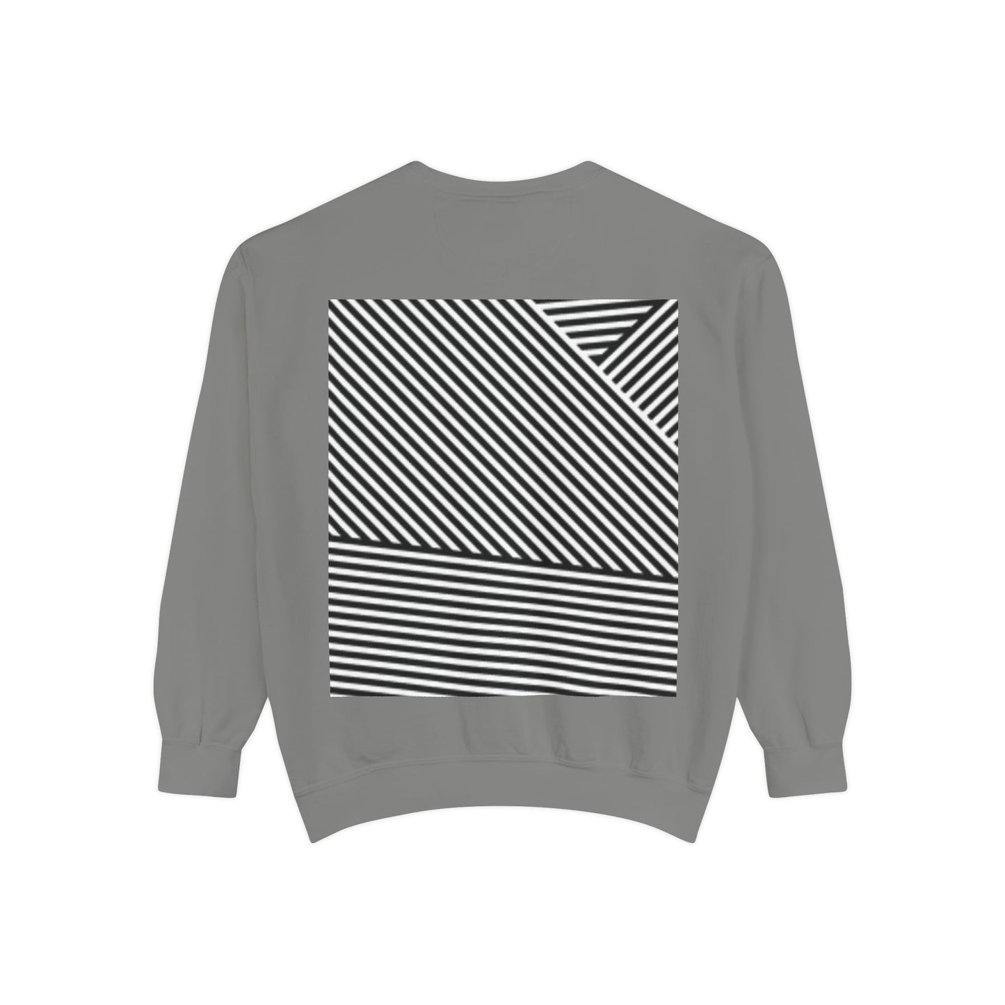 Unique Unisex Garment-Dyed Sweatshirt with Intricate Graphic Design