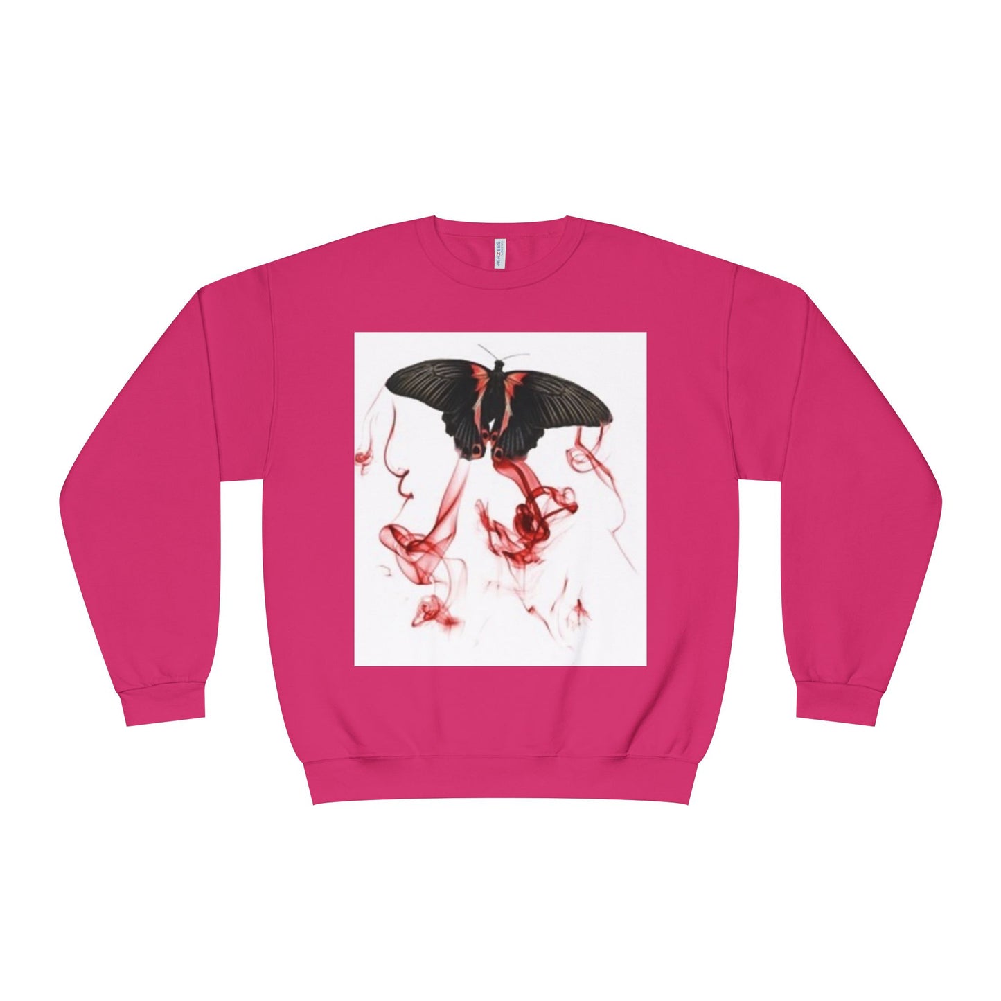 Unisex Crewneck Sweatshirt with Artistic Butterfly Design – Perfect for Fall Style & Gifts