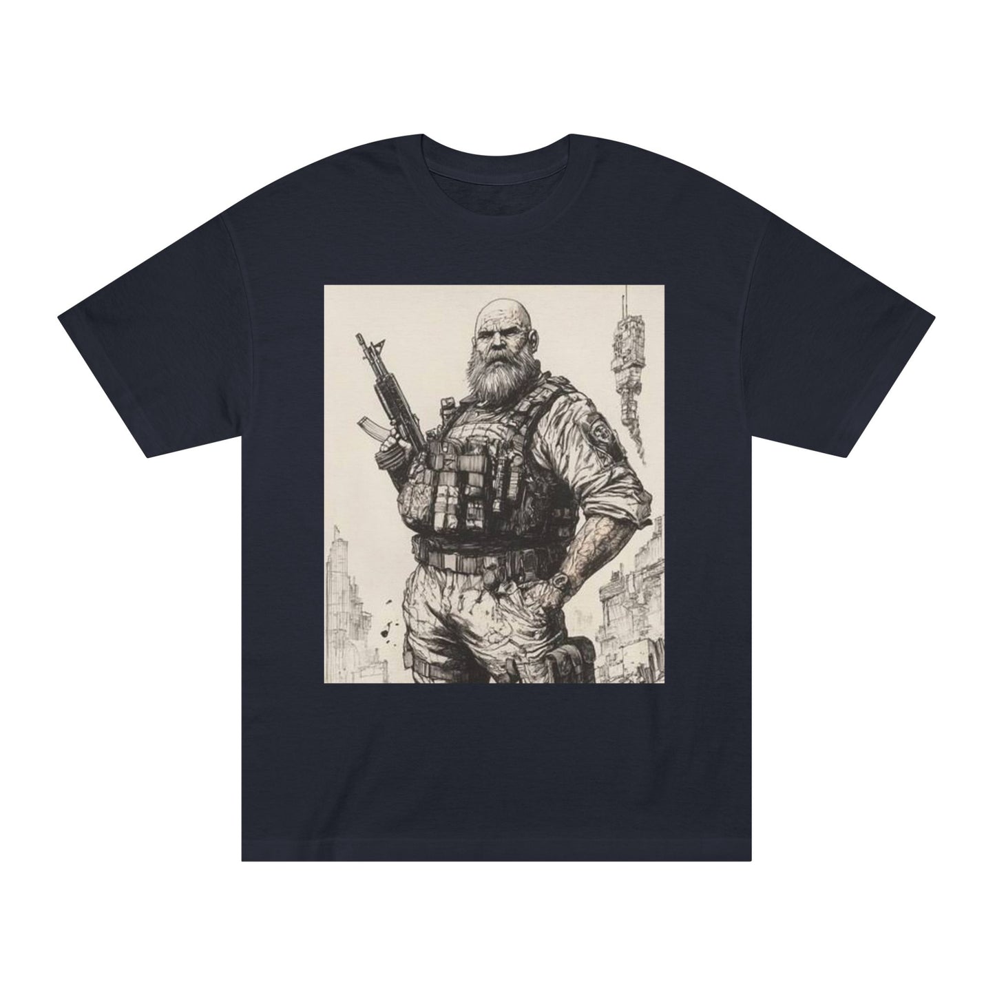 Rugged Hero Graphic Tee for Adventure Enthusiasts