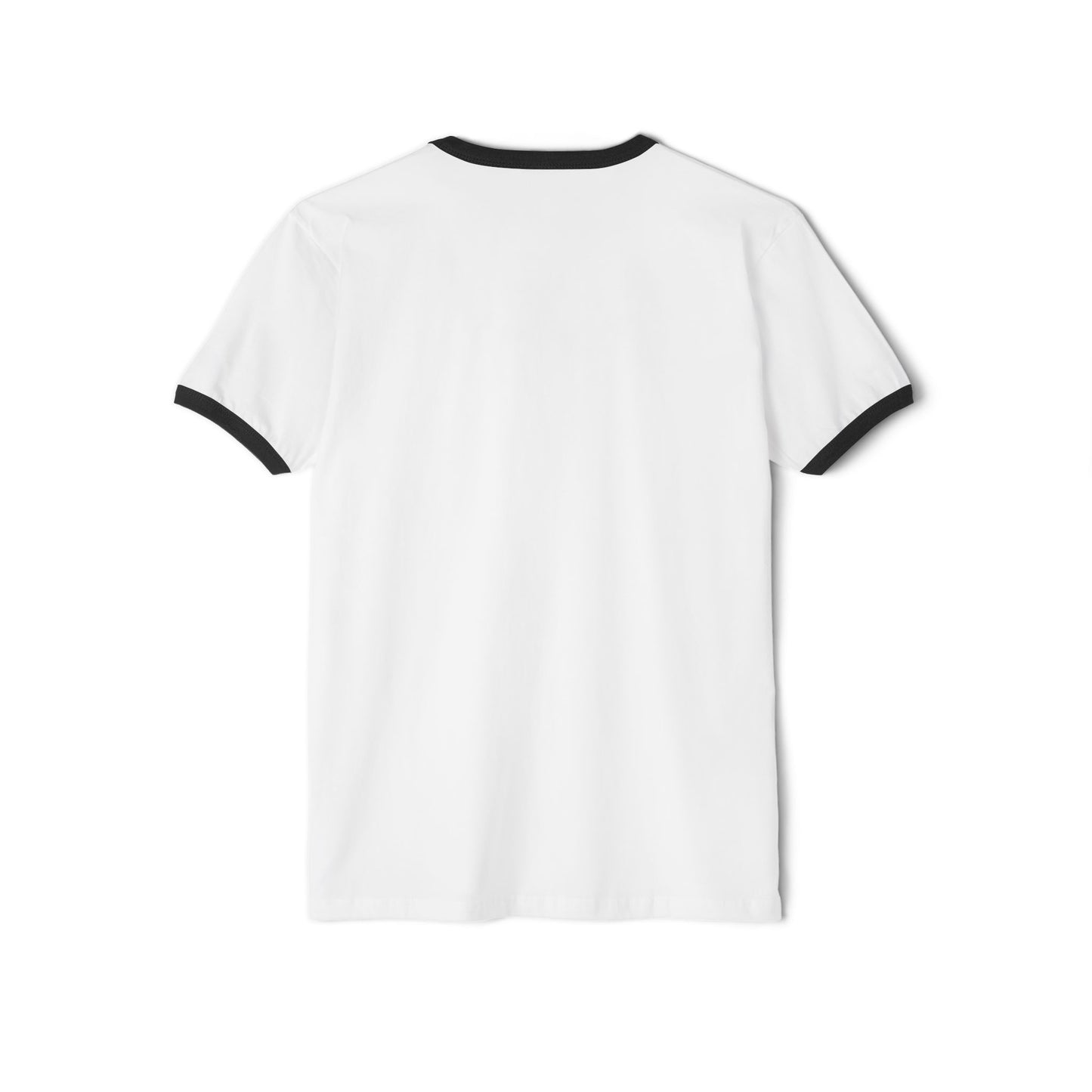 Nature-Inspired Unisex Cotton Ringer T-Shirt - Minimalist Landscape Design