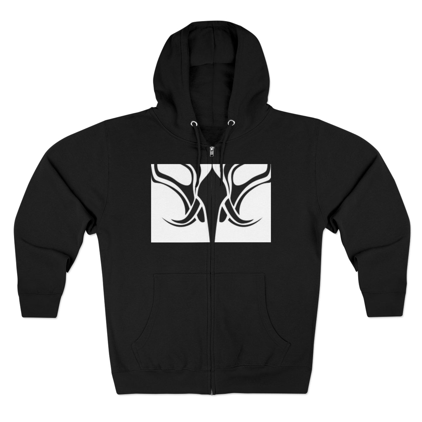 Tribal Design Unisex Zip Hoodie - Stylish & Versatile Outdoor Wear
