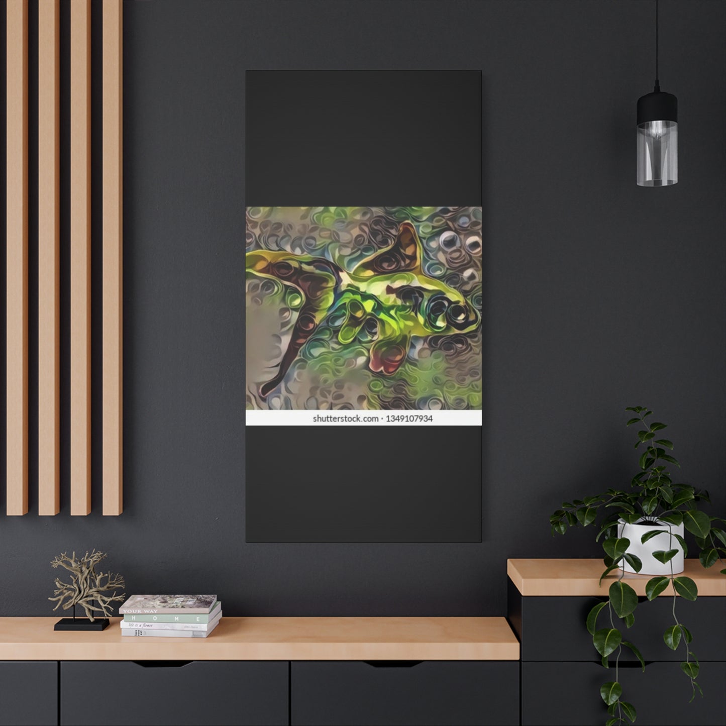 Abstract Nature Canvas Art - Stretched Matte Wall Decor