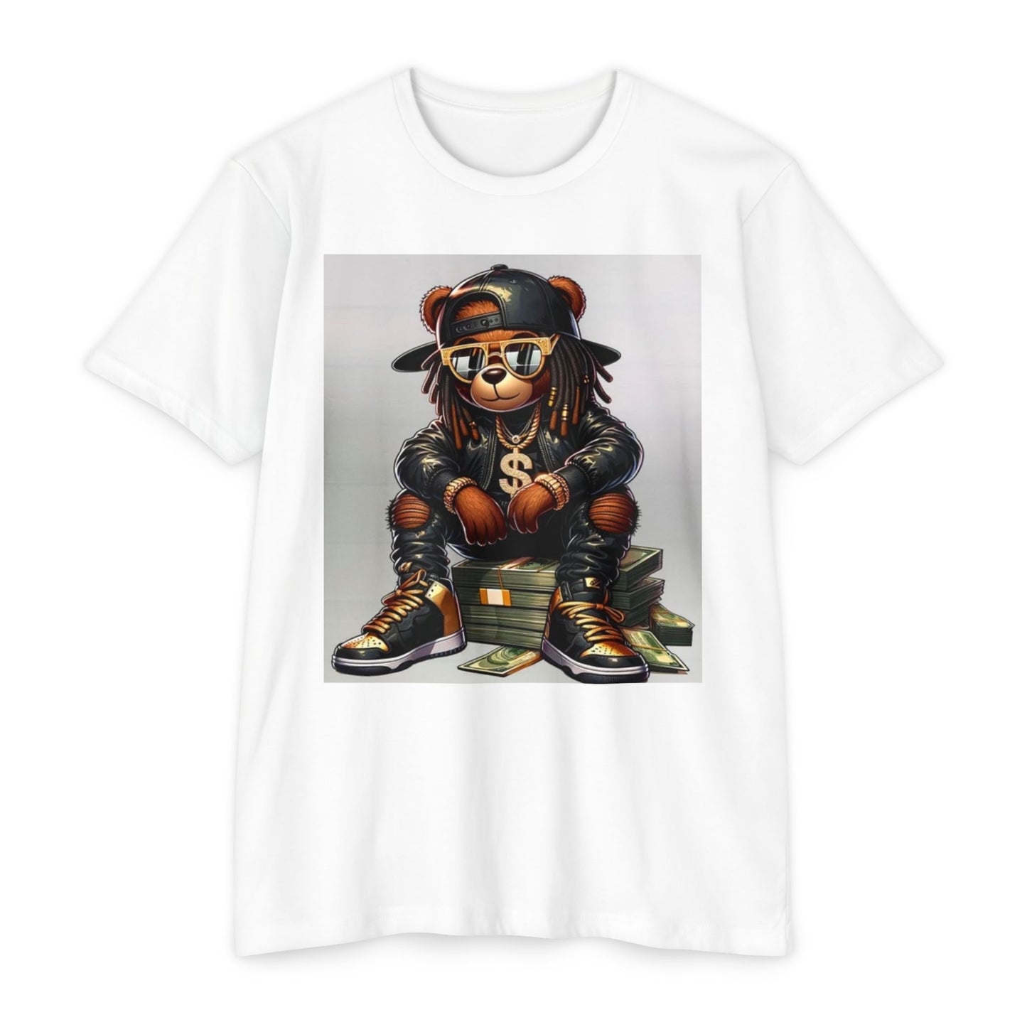 Cool Graffiti Bear Unisex T-Shirt - Colorful Street Art Inspired Tee